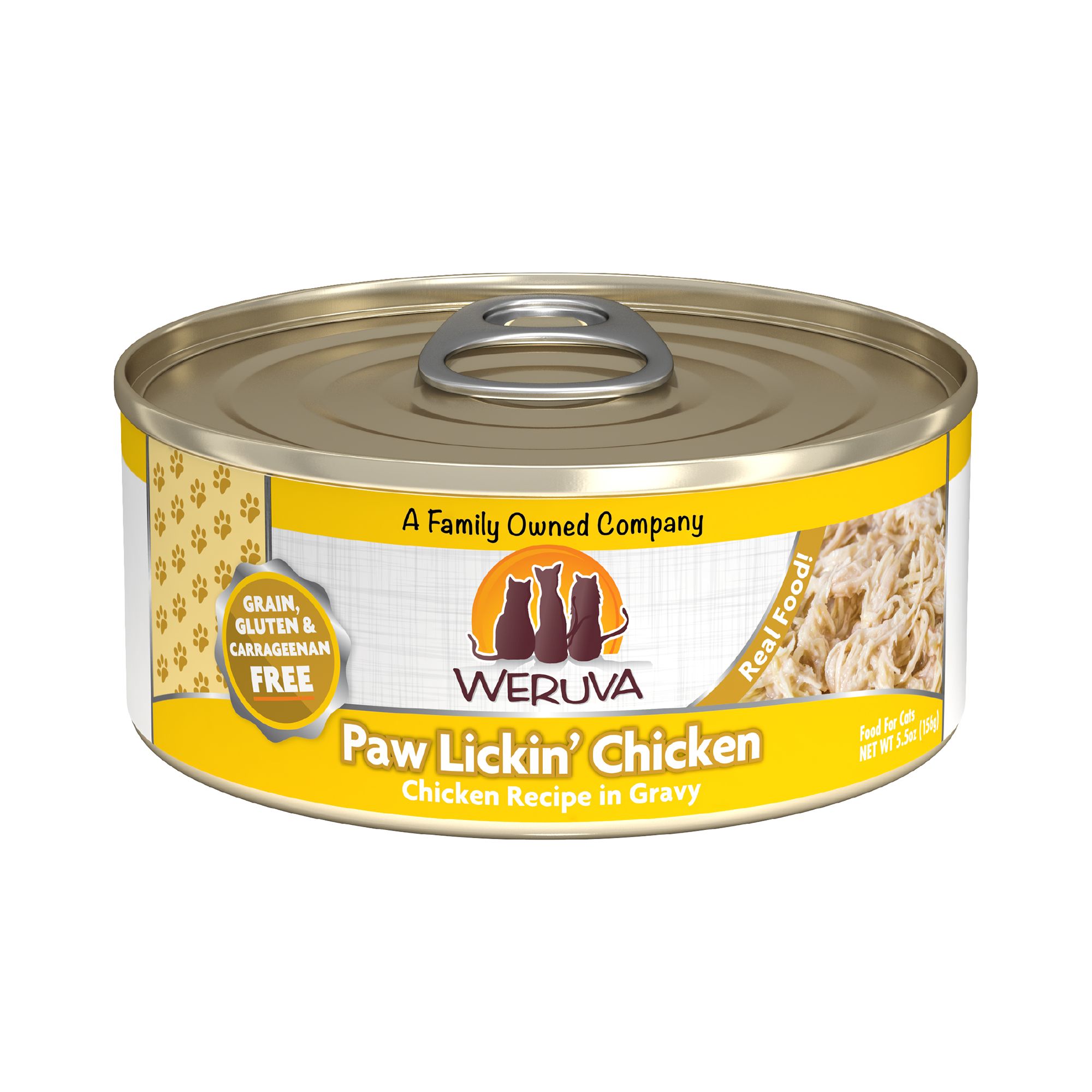 Weruva Wet Cat Food - Grain Free, Shreds in Gravy, 5.5 oz, Chicken Flavor | PetSmart