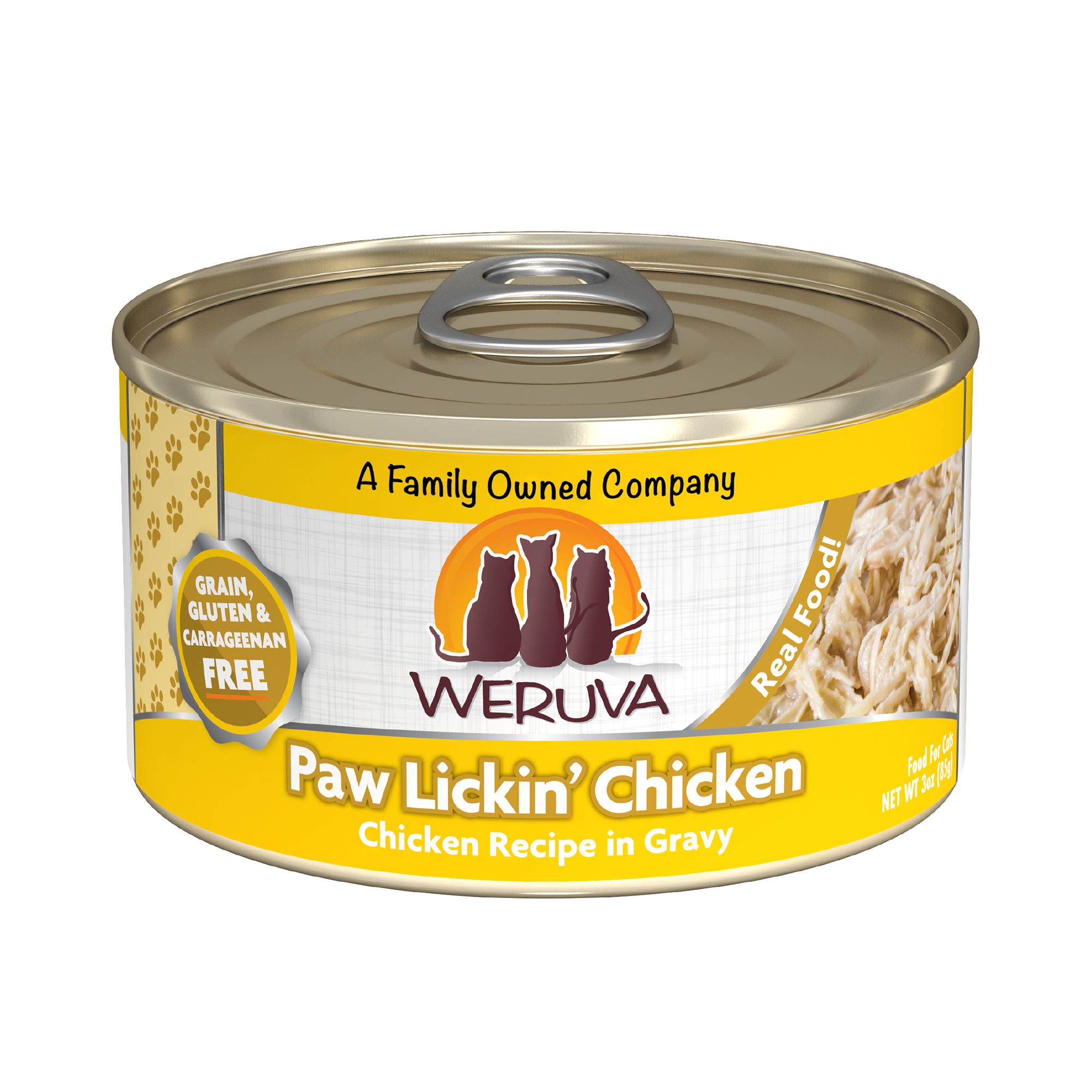 Weruva Wet Cat Food - Grain Free, Shreds in Gravy, 3 oz, Chicken Flavor | PetSmart