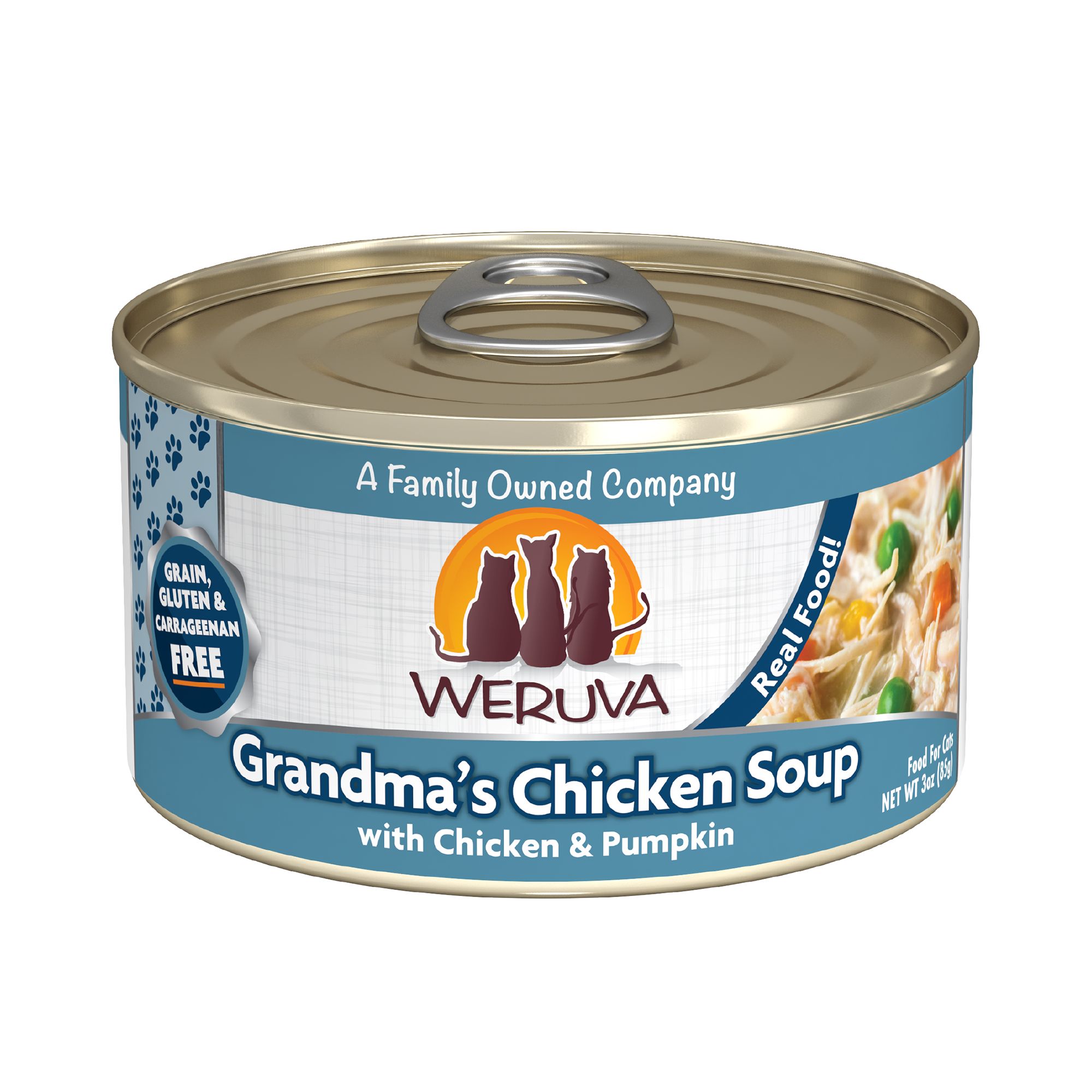 Weruva Wet Cat Food - Grain Free, Shreds in Broth, 3 oz, Chicken and Pumpkin Flavor | PetSmart