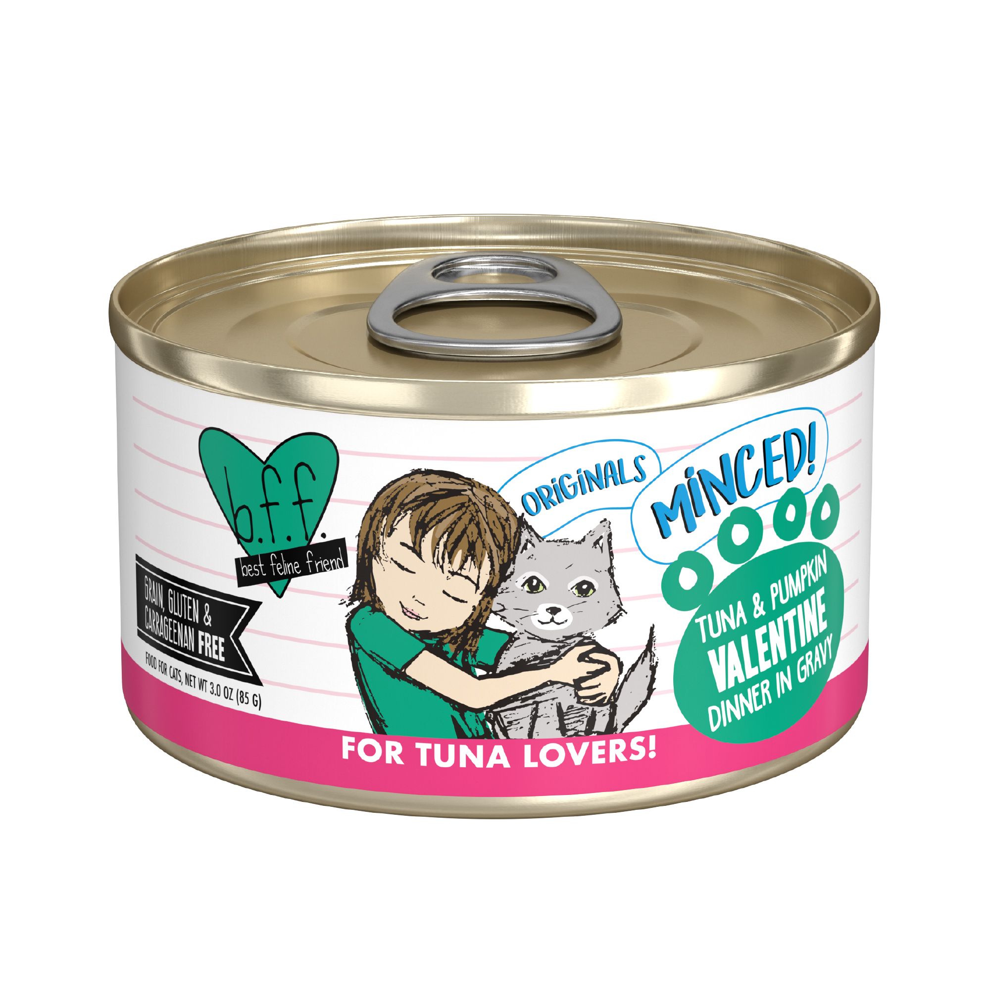 Weruva BFF Wet Cat Food - Grain Free, Minced in Gravy, 3 oz, Tuna and Pumpkin Flavor | PetSmart