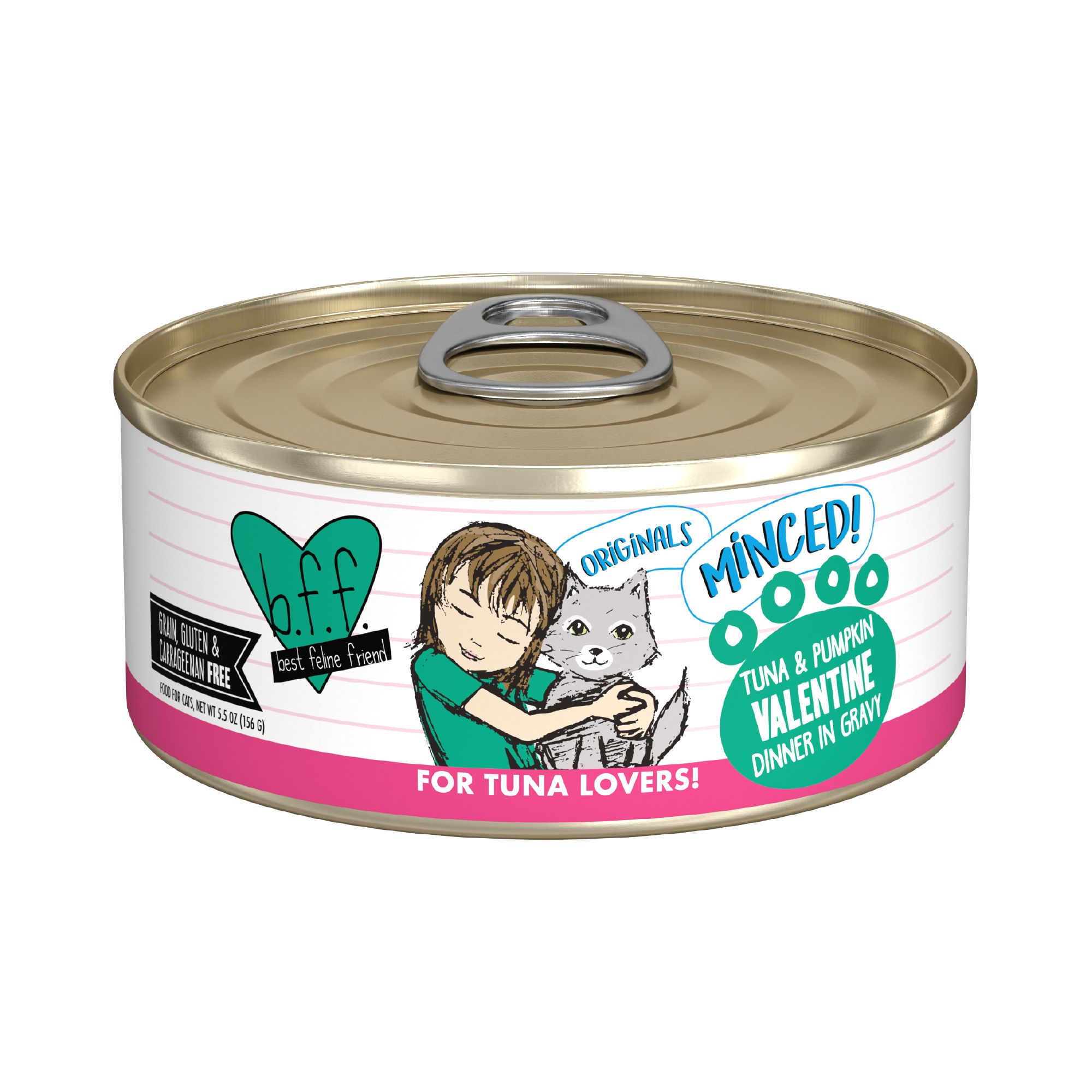 Weruva BFF Wet Cat Food - Grain Free, Minced in Gravy, 5.5 oz, Tuna and Pumpkin Flavor | PetSmart