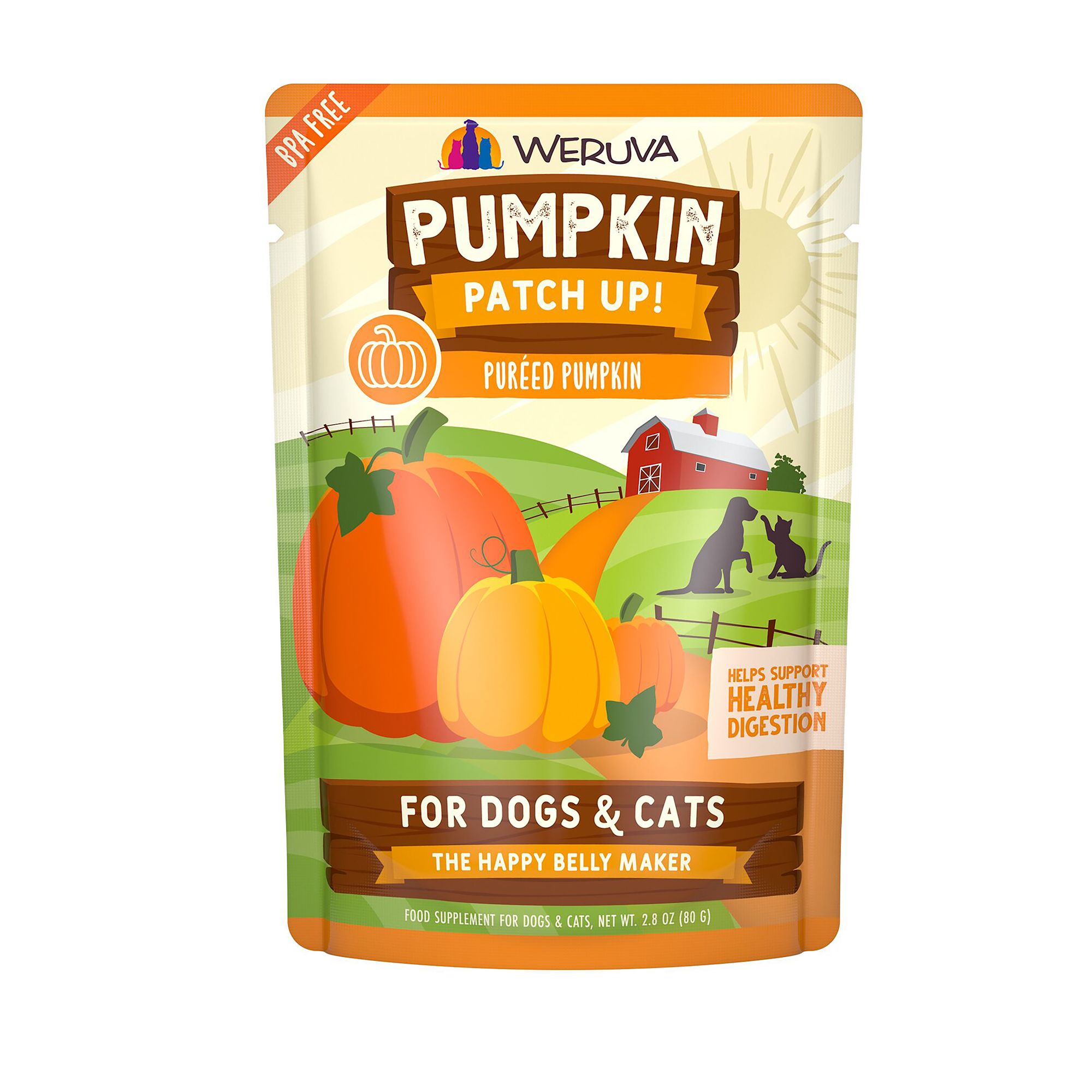 Weruva Pumpkin Patch Up Digestive Dog and Cat Food Topper - Pureed Pumpkin, size: 2.8 oz | PetSmart