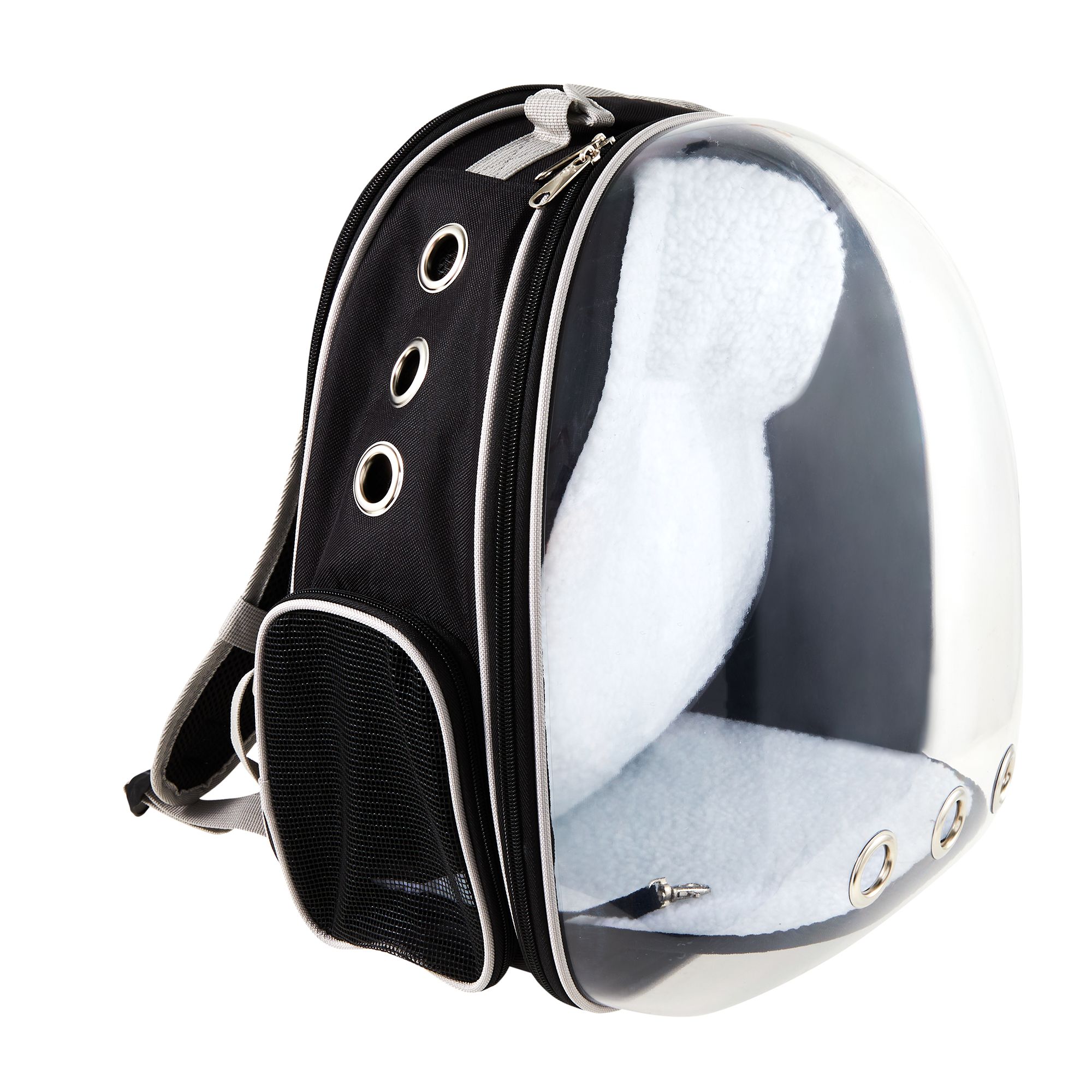 Whisker City Expandable Plastic Backpack Cat Carrier Pet - Dog And Travel in Black | PetSmart
