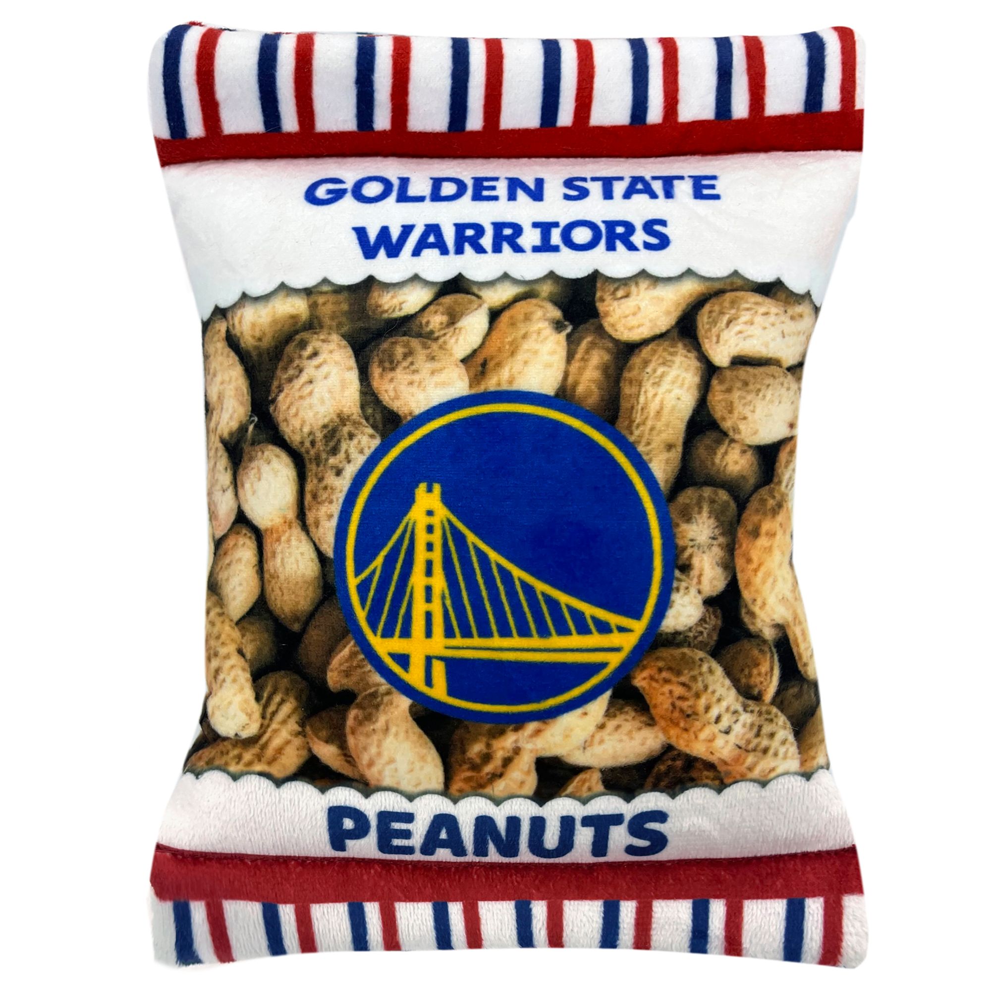 Pets First Golden State Warriors Plush Peanut Bag Dog Toy | PetSmart