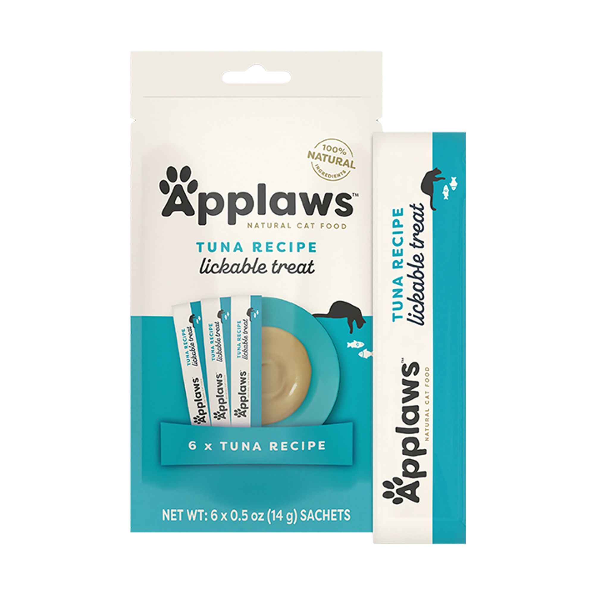 Applaws Puree Treat - Grain Free, Lickable Treat, 6 Count, Tuna Flavor, size: 6 Ct | PetSmart