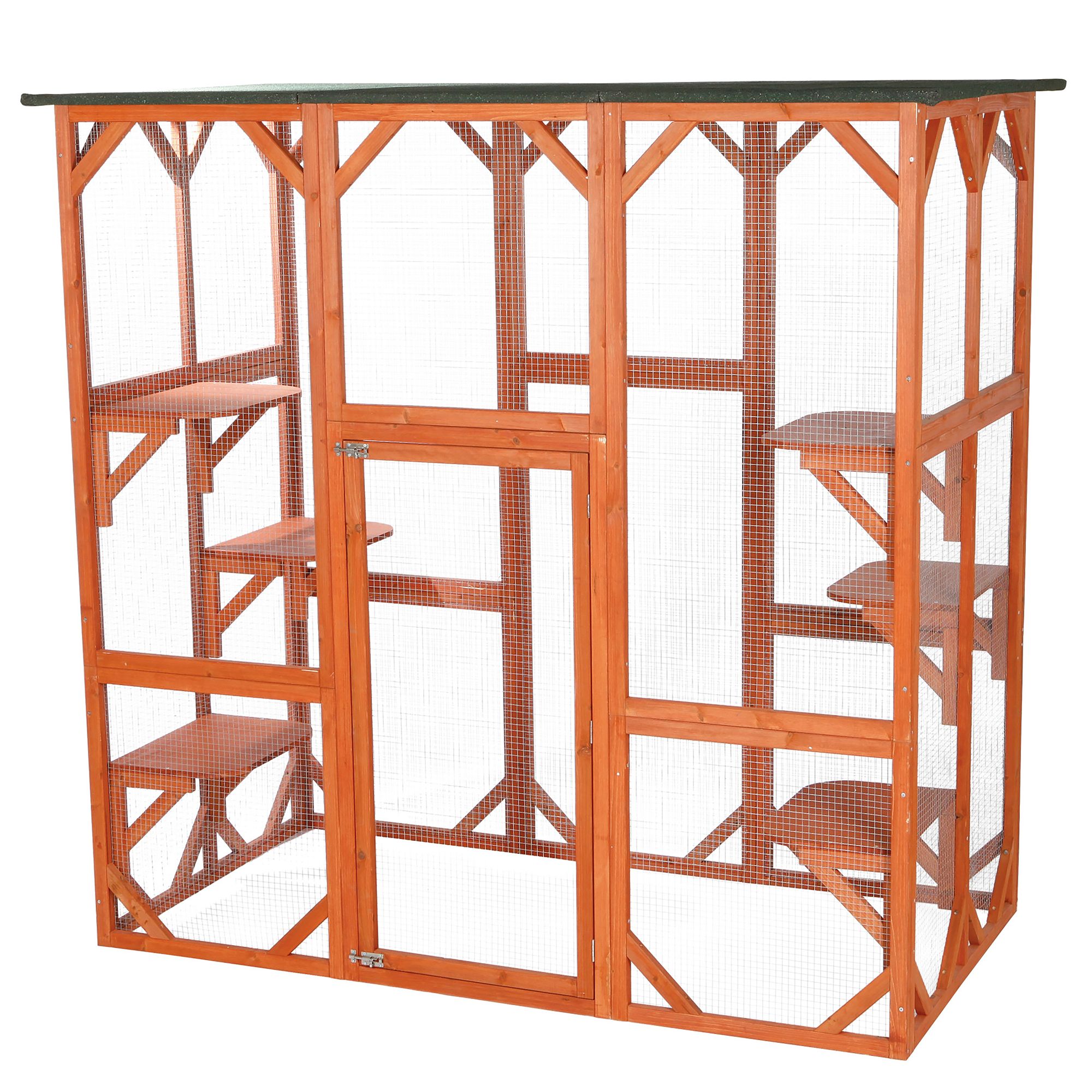 TRIXIE Natura Outdoor Cat Patio with Asphalt in Brown | PetSmart