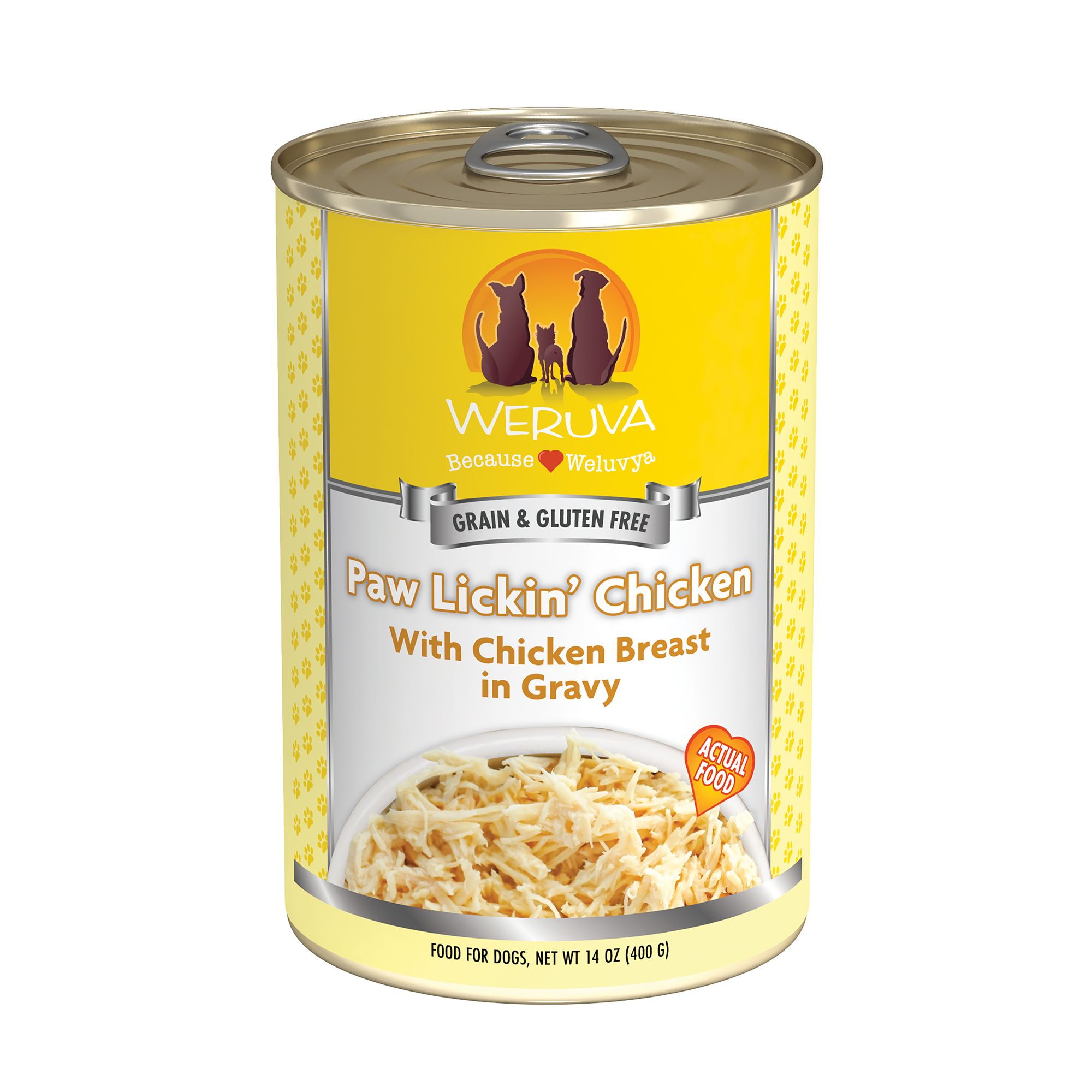 Weruva Paw Lickin' Chicken Wet Dog Food - Chicken Breast in Gravy, Grain and Gluten Free, 14 OZ | PetSmart