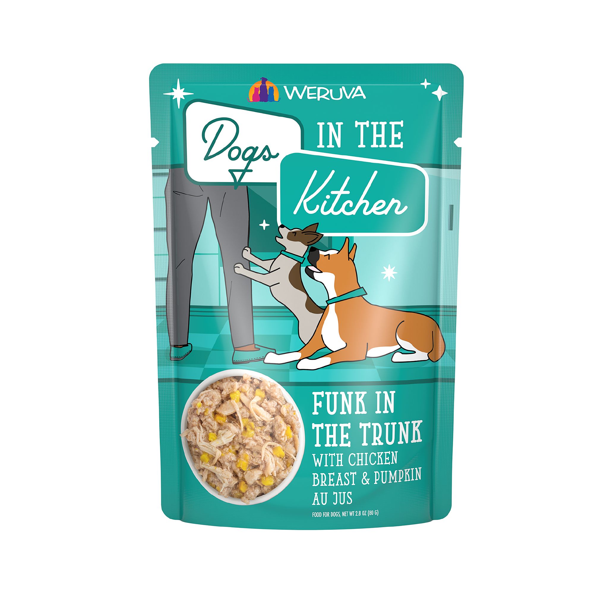 Weruva Dogs in the Kitchen Adult Wet Dog Food - Grain Free, Shreds in Au Jus, 2.8 oz, Chicken and Pumpkin Flavor | PetSmart
