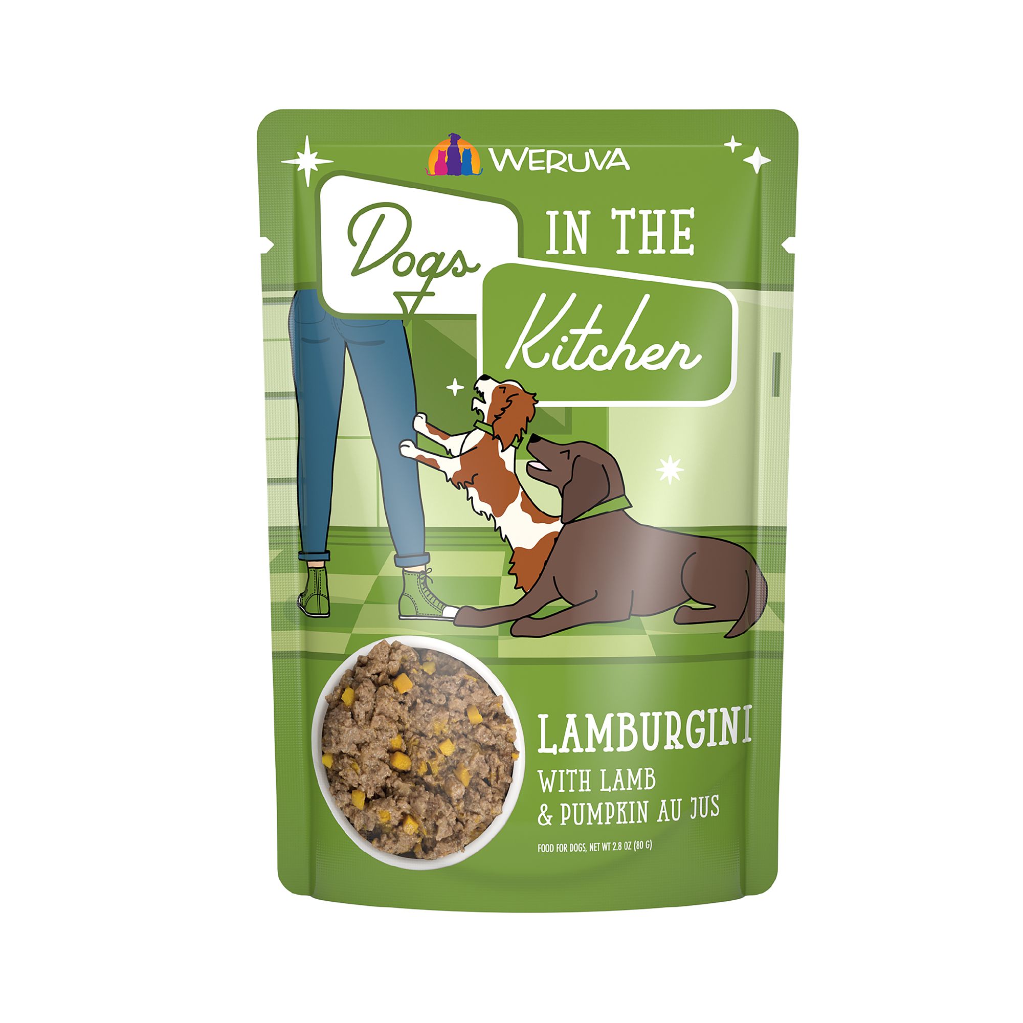 Weruva Dogs in the Kitchen Adult Wet Dog Food - Grain Free, Minced in Au Jus, 2.8 oz, Lamb Flavor | PetSmart