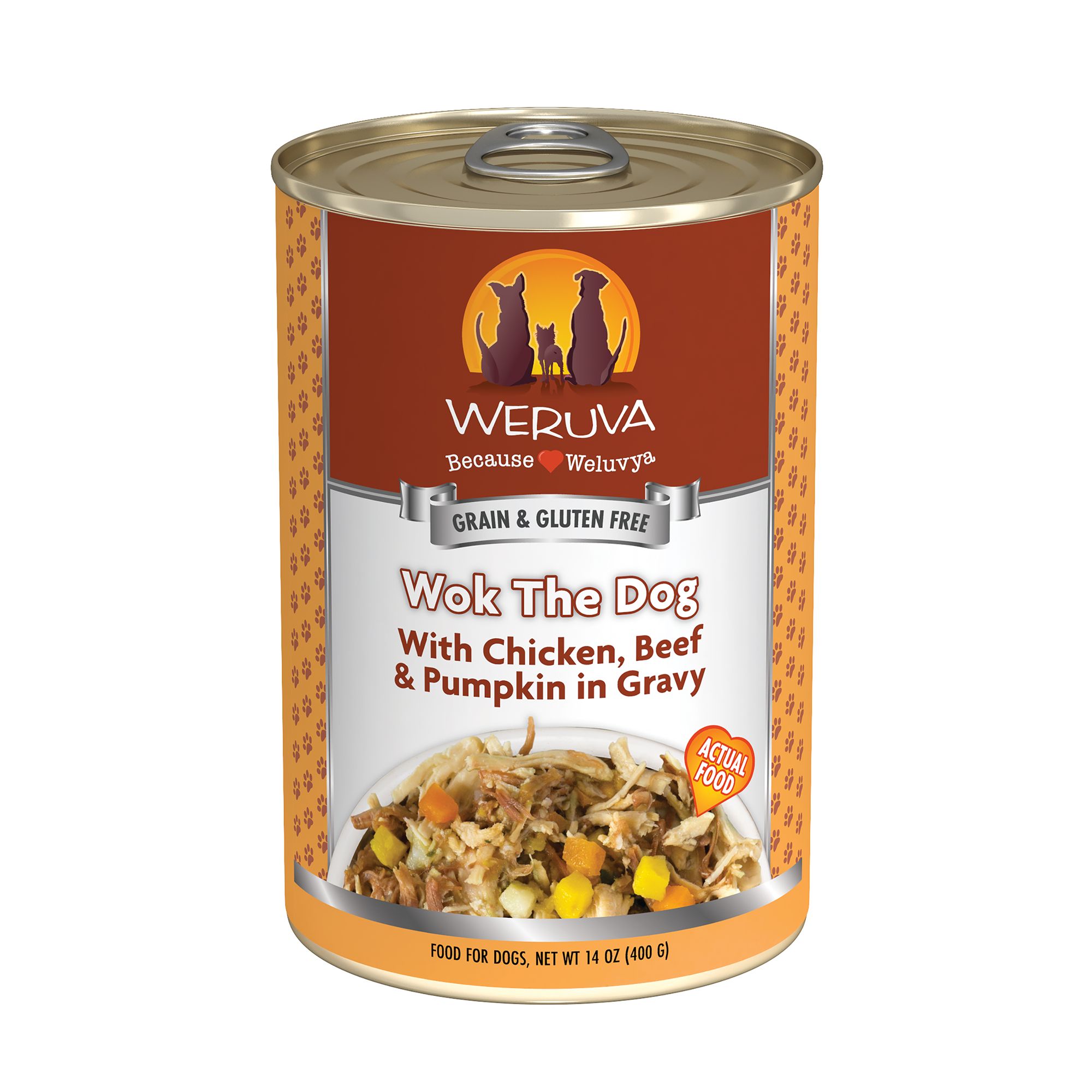 Weruva Wok The Dog Wet Dog Food - Chicken Beef and Pumpkin in Gravy, Grain and Gluten Free, 14 OZ | PetSmart