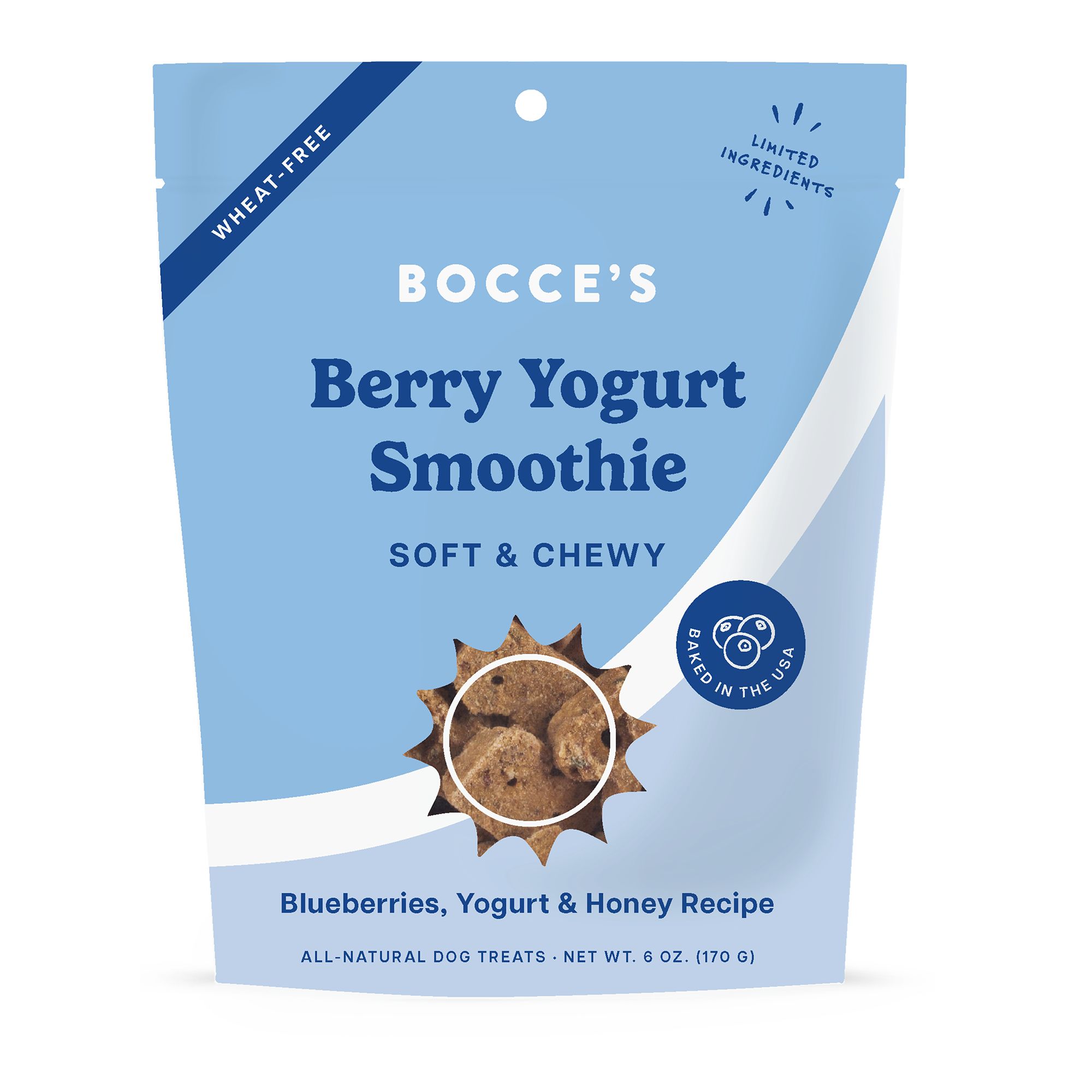Bocce's Bakery Berry Yogurt Smoothie Soft And Chewy Treat 6 oz | PetSmart