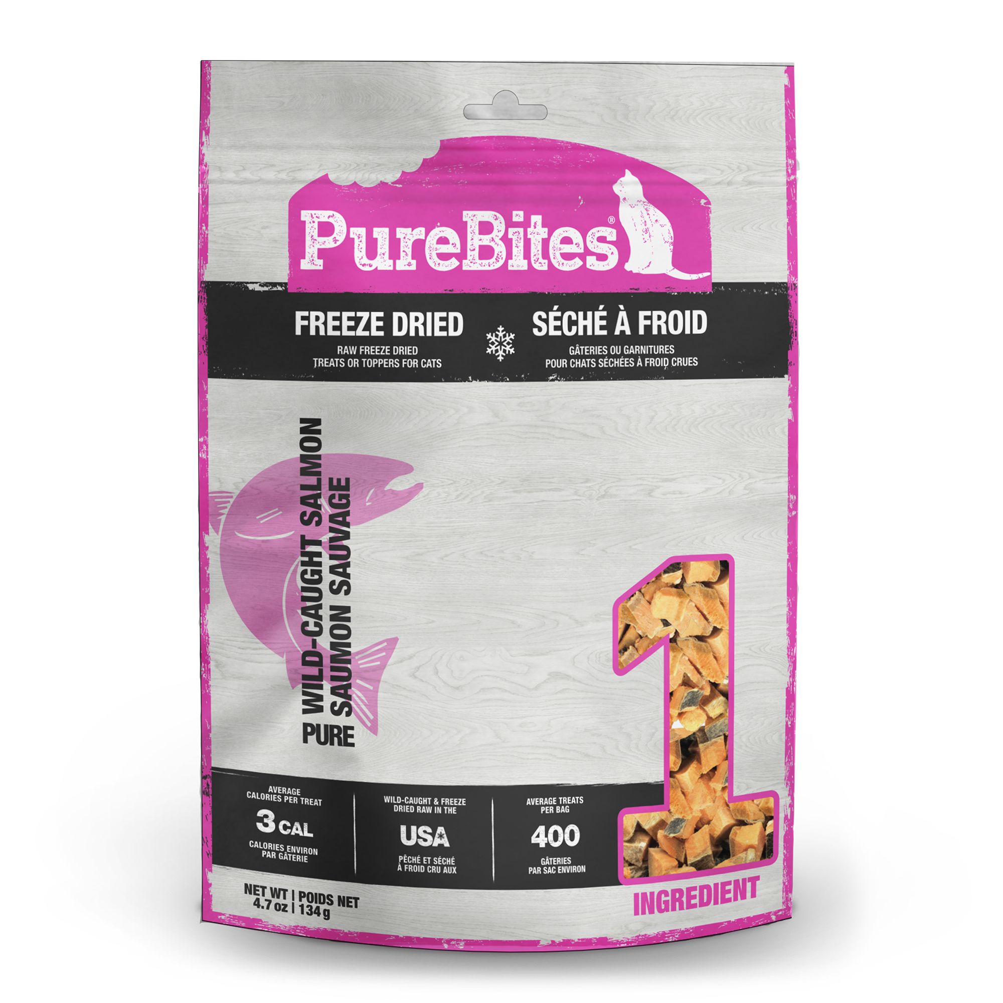 PureBites RAW Freeze Dried Cat Treats - Salmon, size: 132 g | PetSmart
