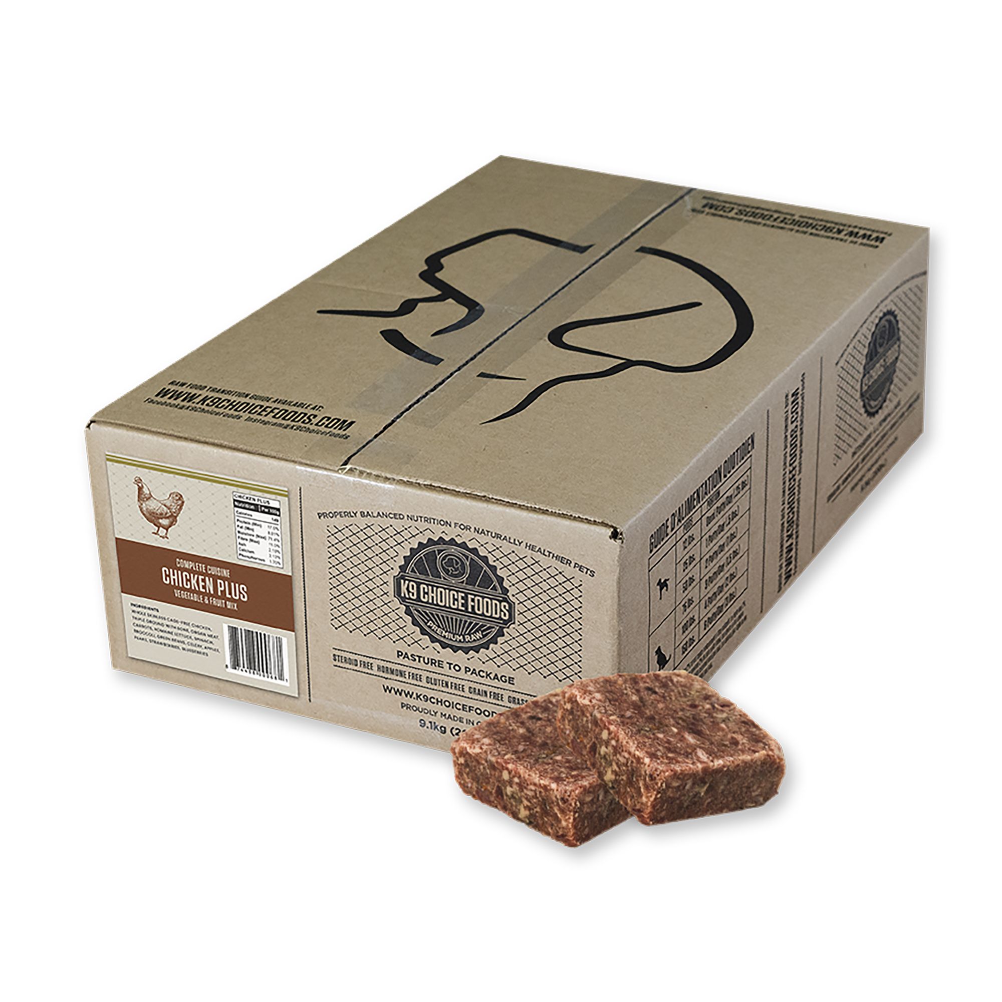 K9 Choice Plus Raw Dog Food - Chicken, size: 9 kg | PetSmart