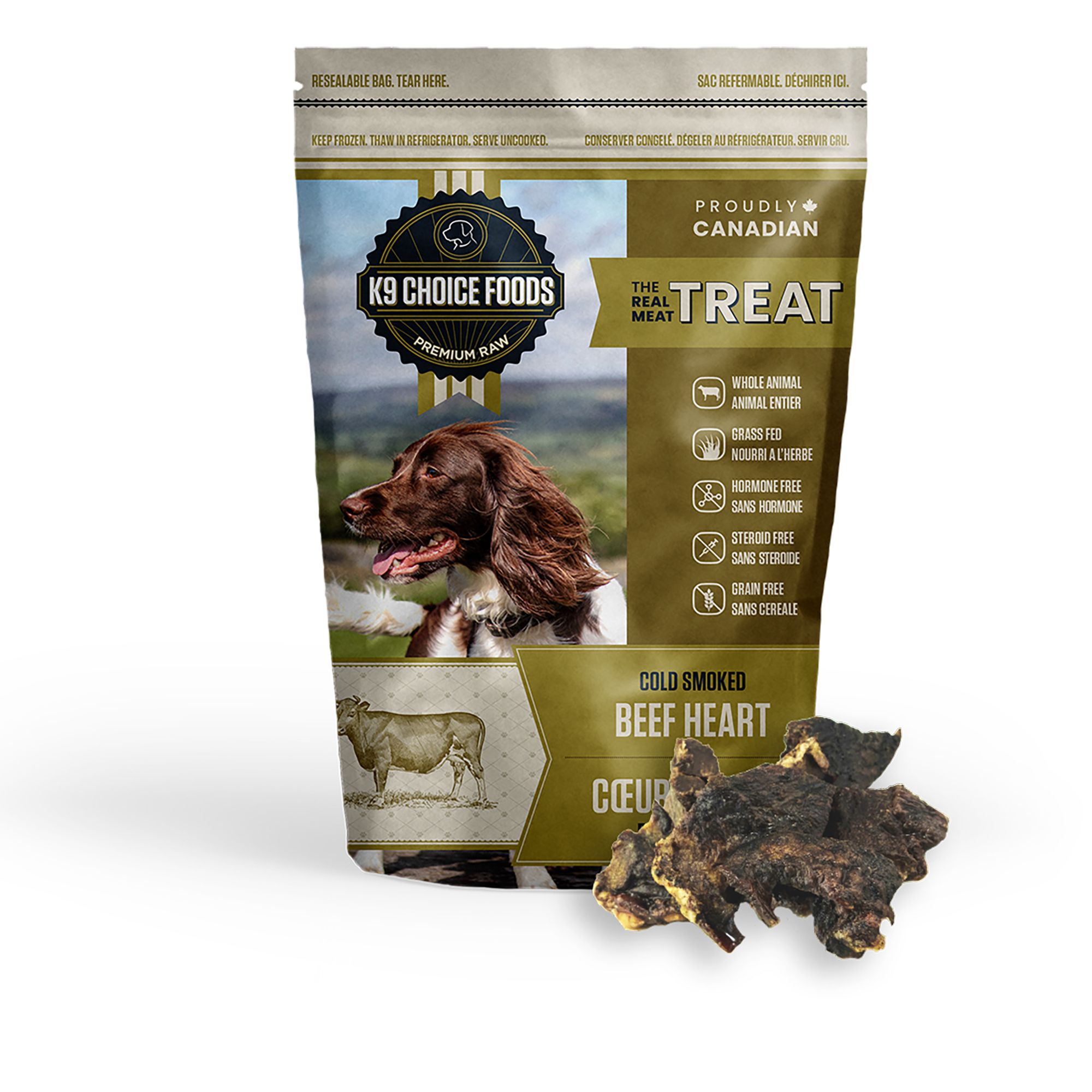 K9 Choice Foods Raw Dog Food - Cold Smoked Beef Heart, size: 227 g | PetSmart