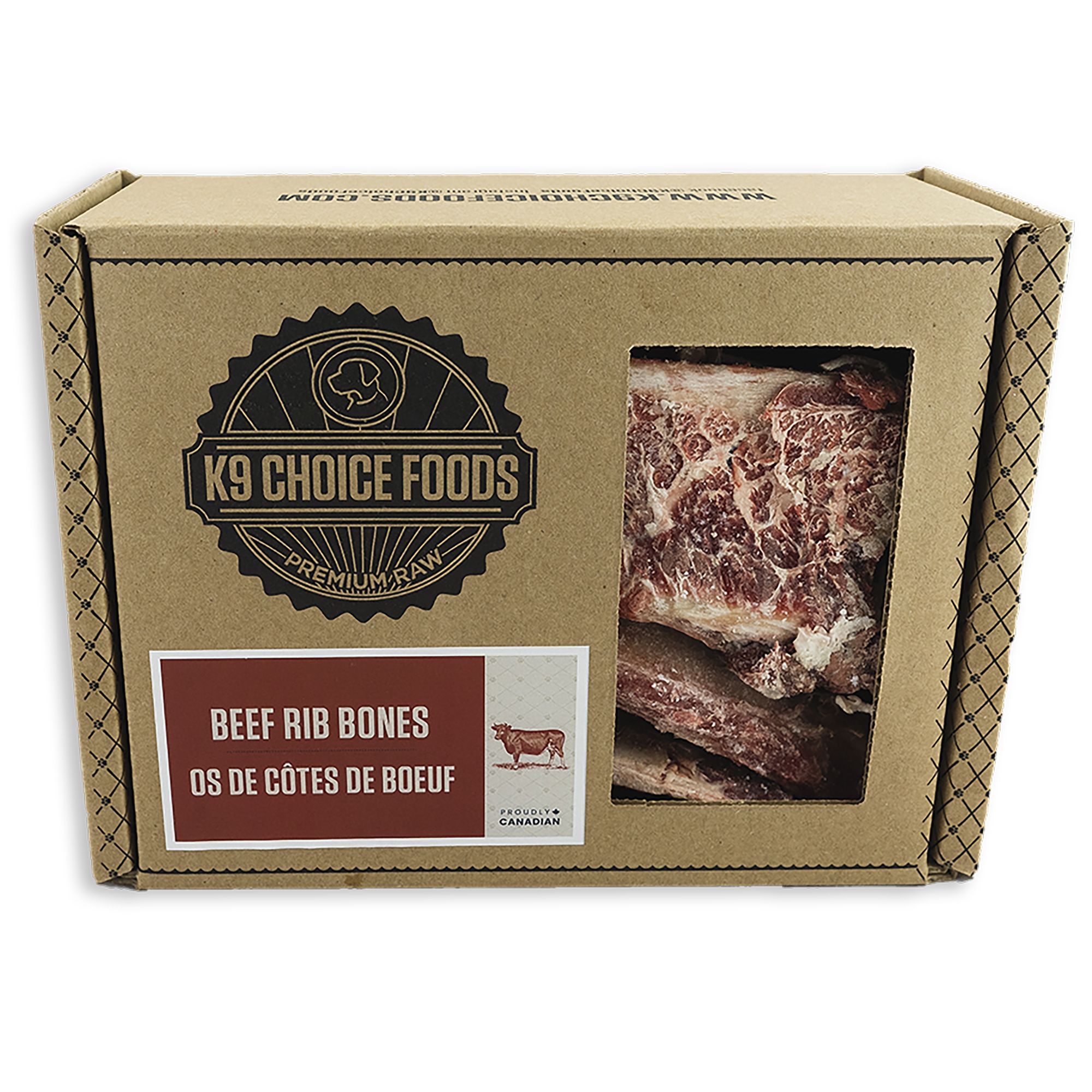 K9 Choice Foods Raw Dog Food - Beef Rib Bones, size: 1.36 kg | PetSmart