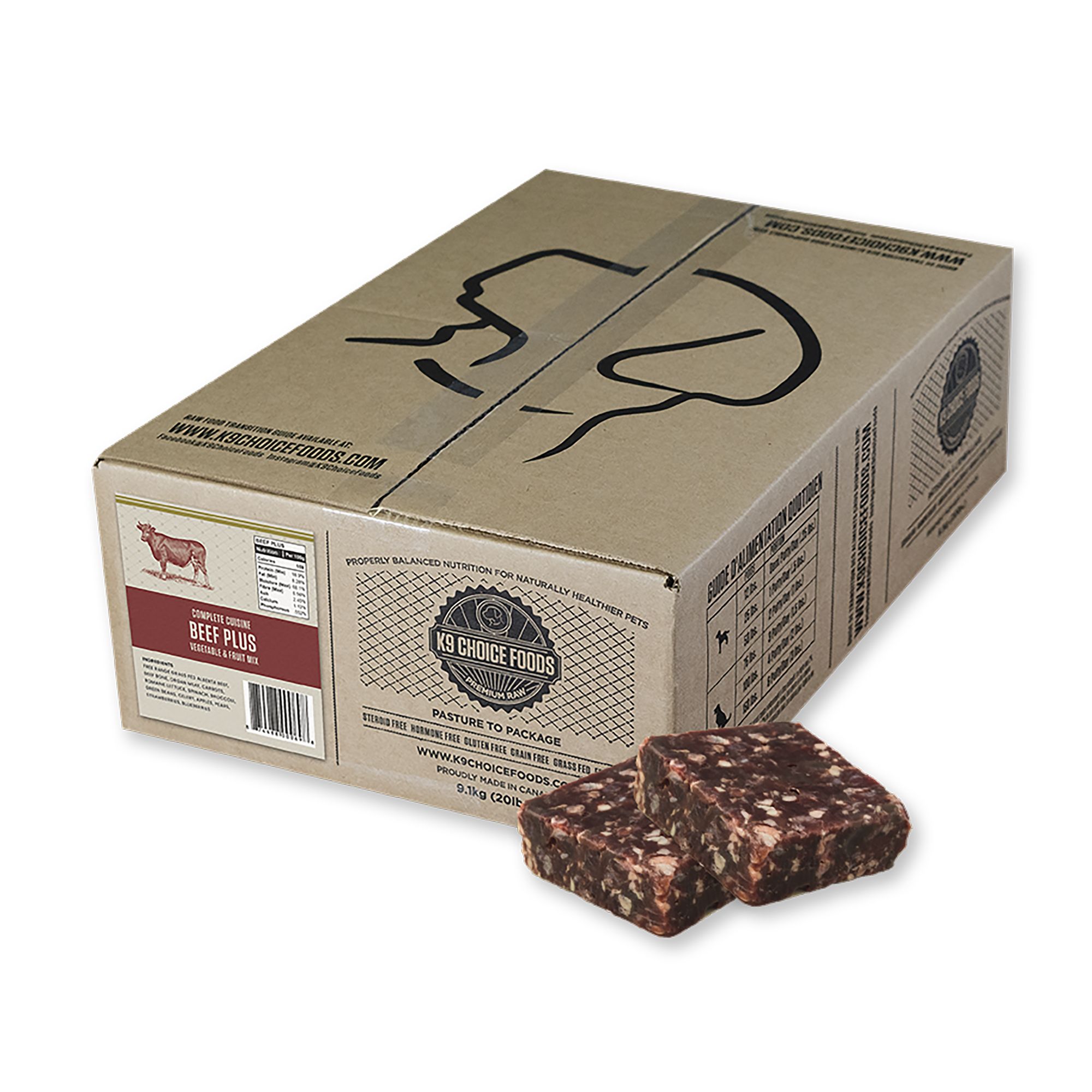 K9 Choice Plus Raw Dog Food - Beef, size: 9.1 kg | PetSmart