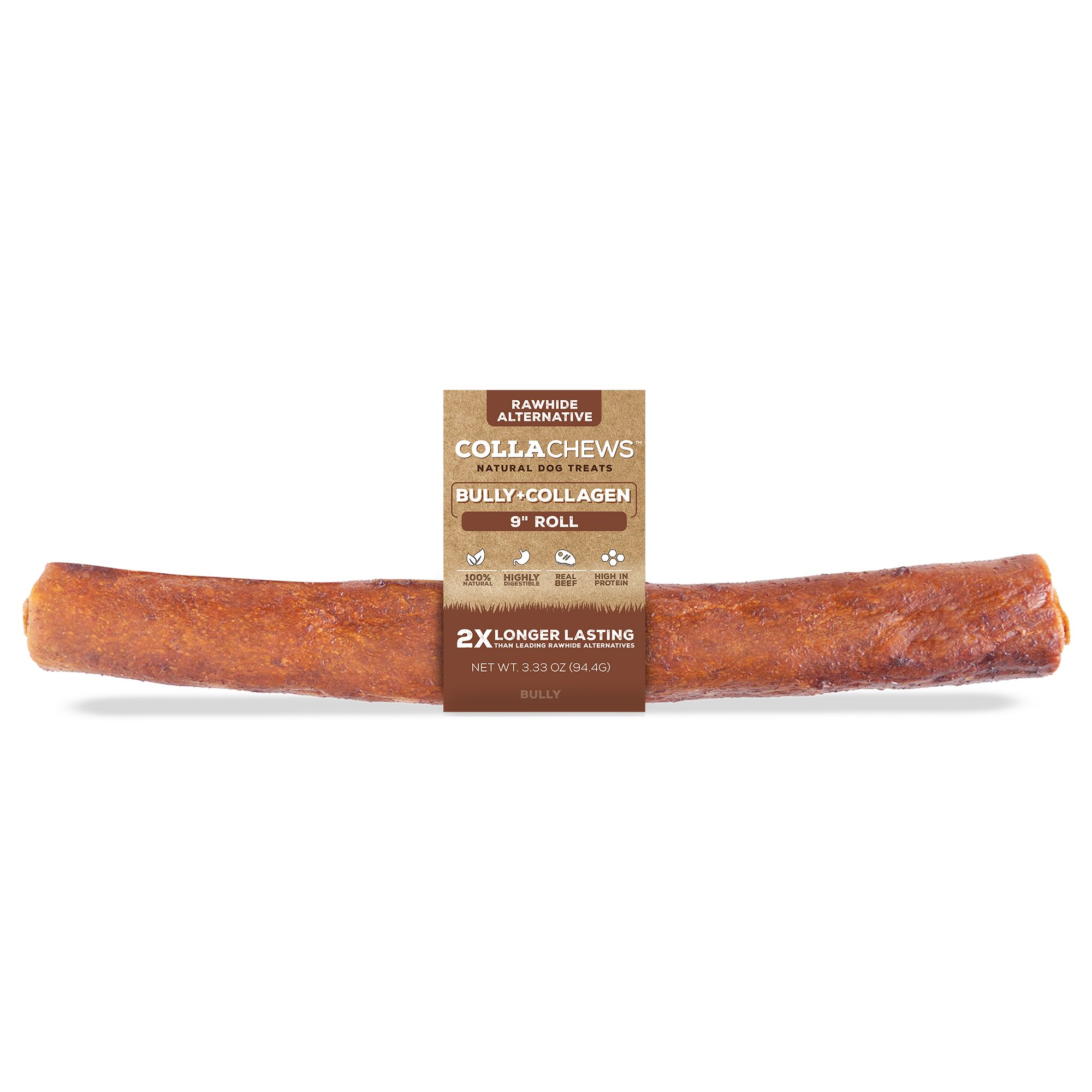 Collachews Roll 9 Inch 3.35 oz, Adult | PetSmart Green
