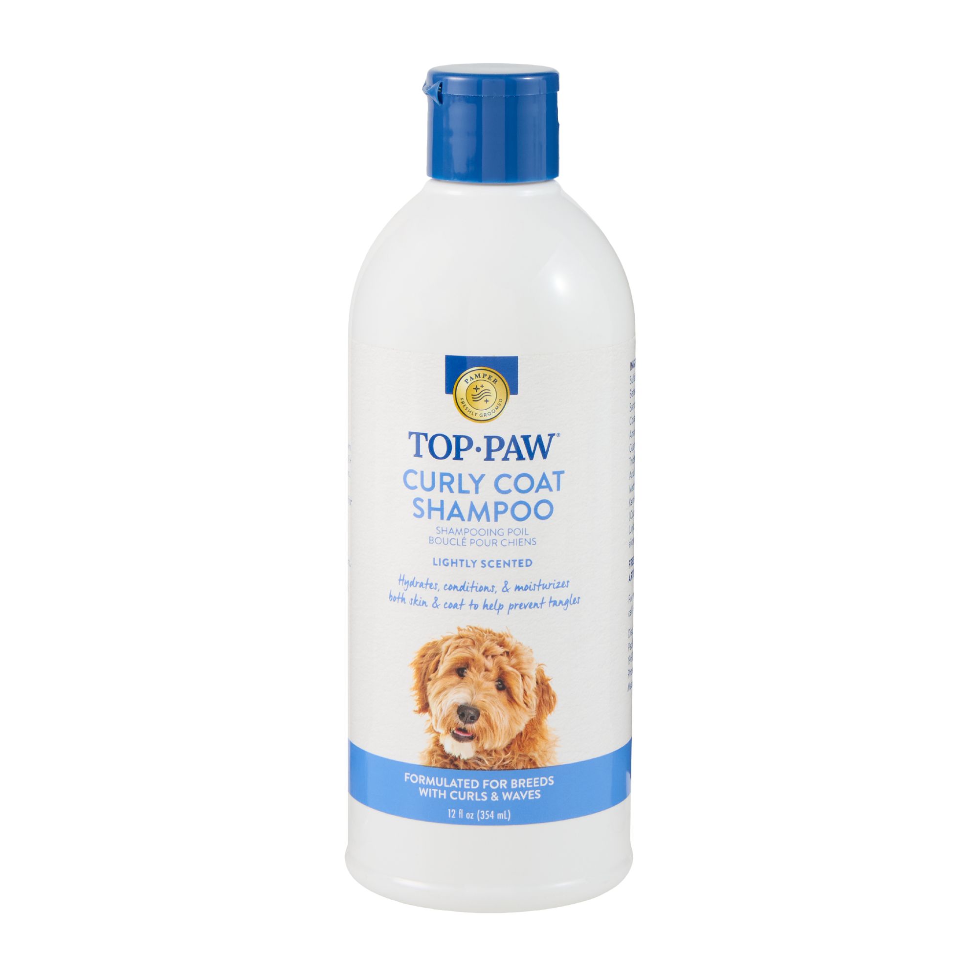 Top Paw Curly Coat Dog Shampoo For Breeds With And Wavy Fur - Lightly Scented 12 oz | PetSmart