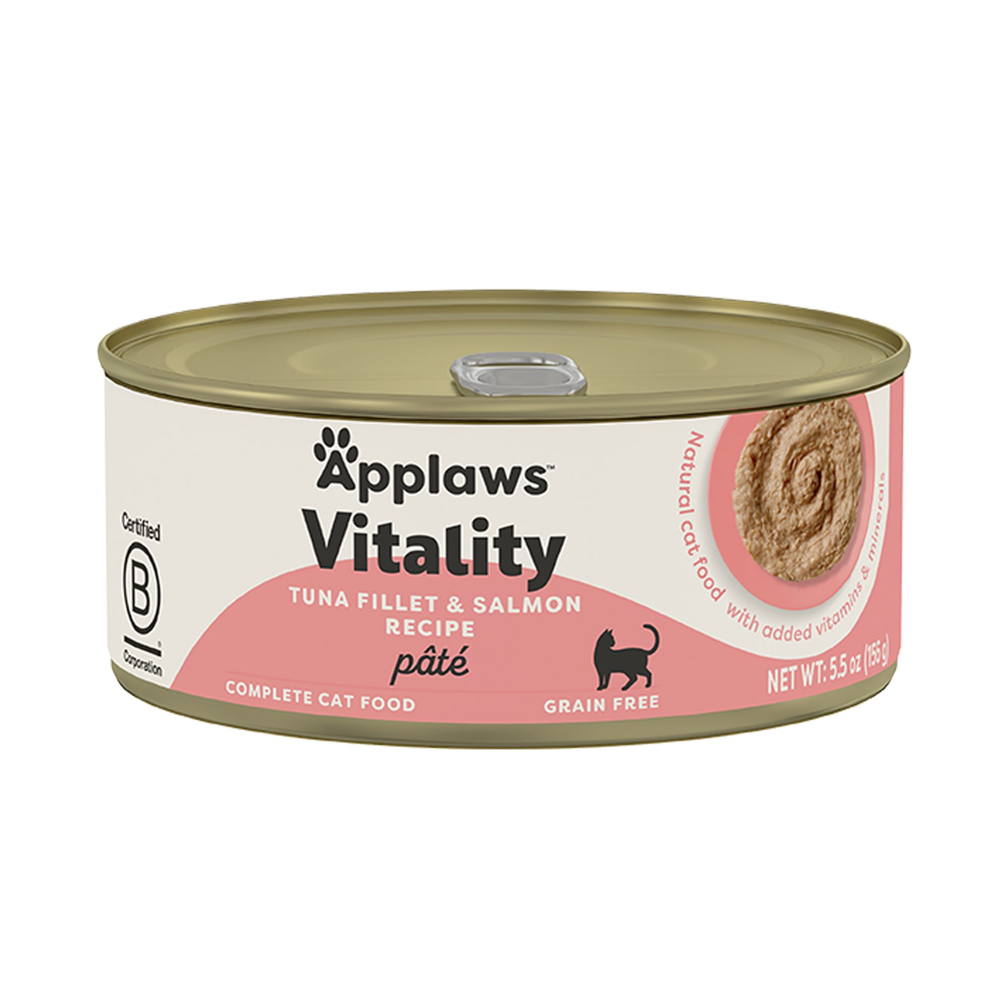Applaws Vitality Adult Cat Wet Food - Pate, 5.5 Oz, Tuna and Salmon Flavor | PetSmart