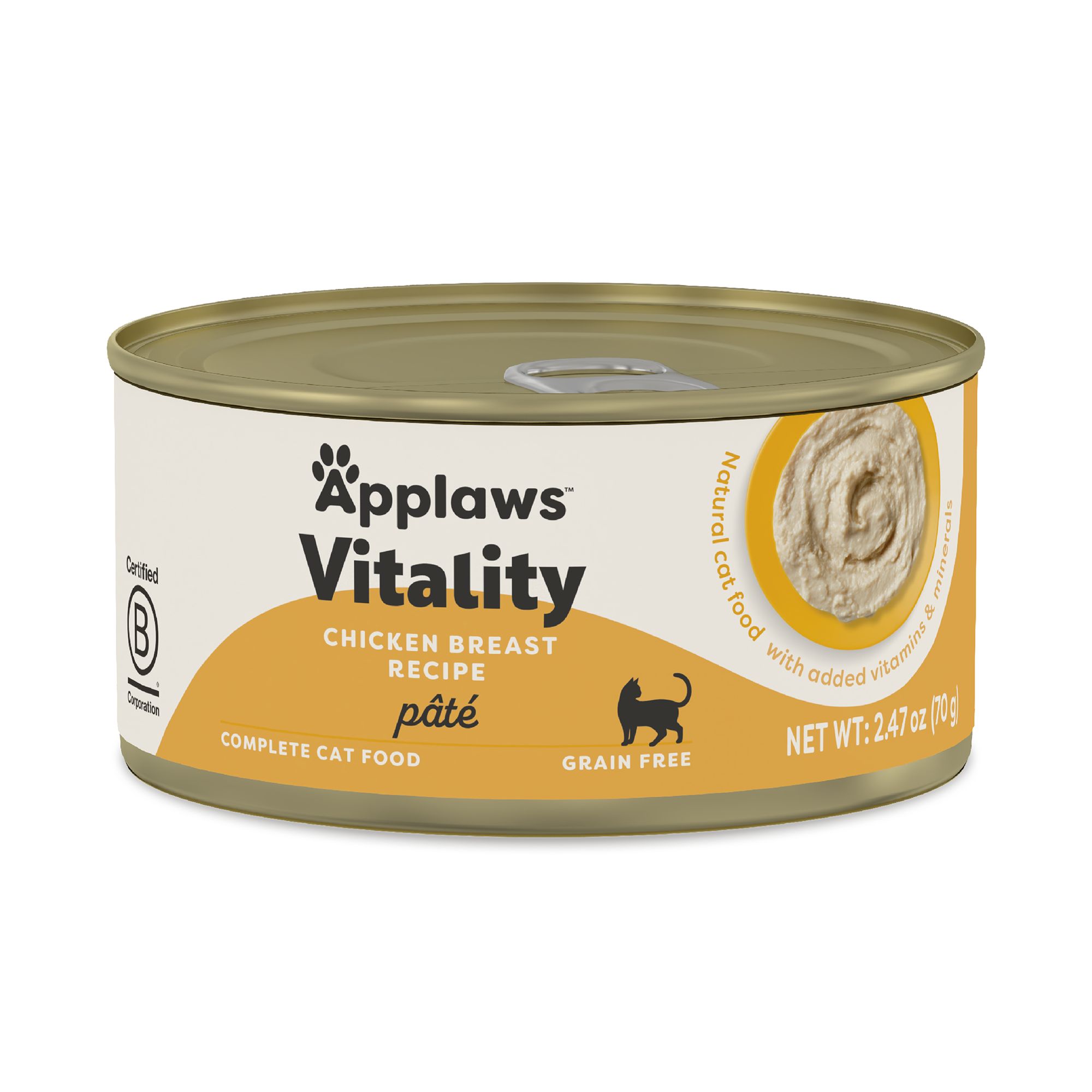 Applaws Vitality Adult Cat Wet Food - Pate, 2.47 Oz, Chicken Flavor | PetSmart