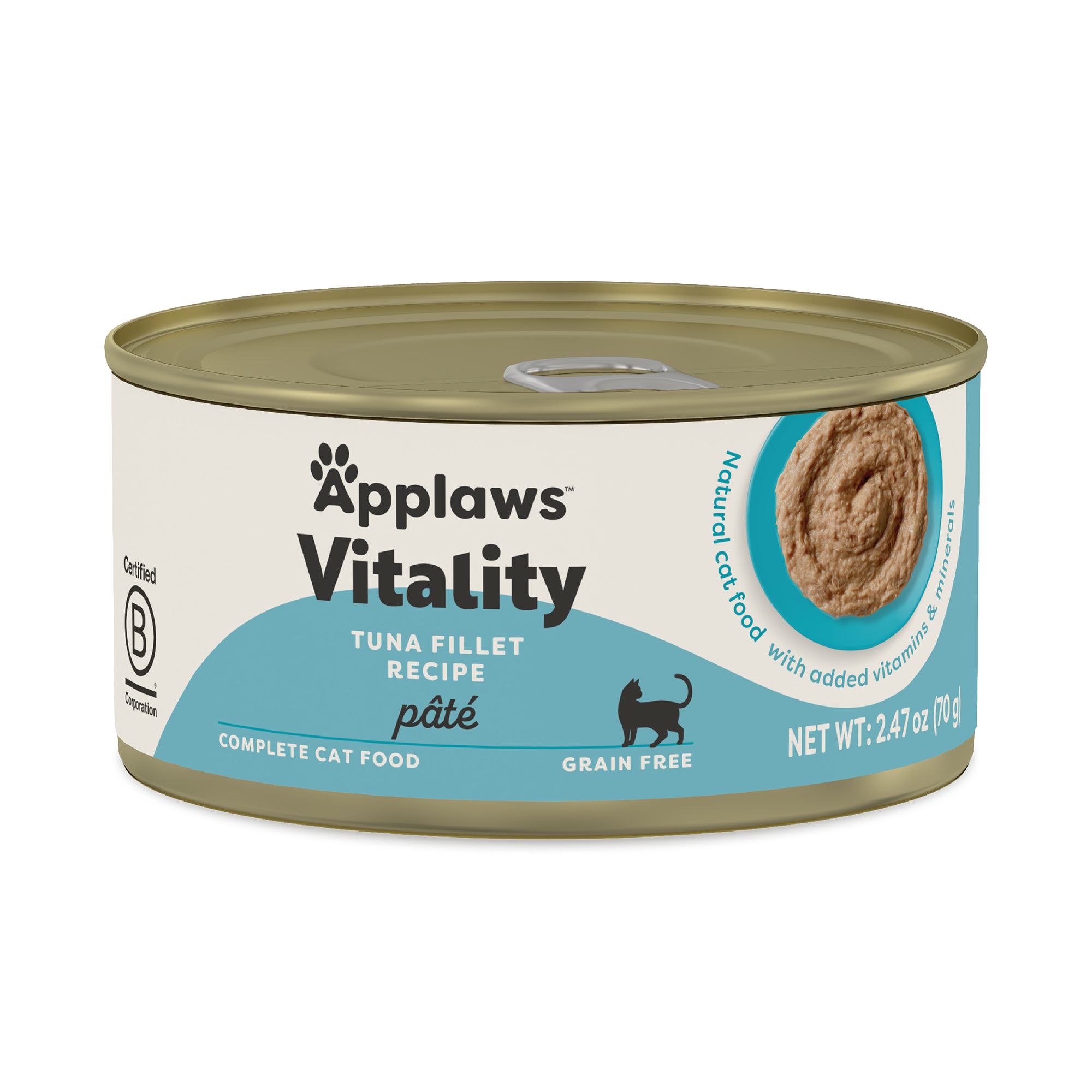 Applaws Vitality Adult Cat Wet Food - Pate, 2.47 Oz, Tuna Flavor | PetSmart