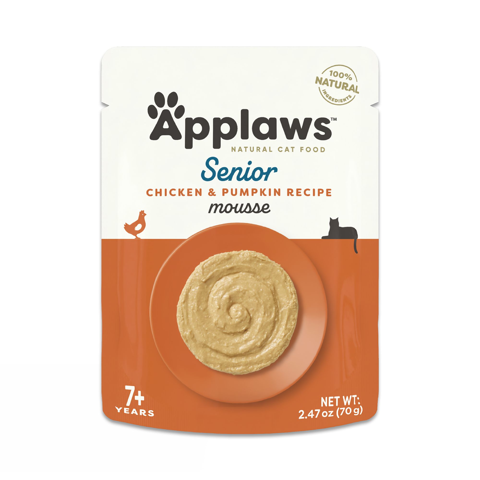 Applaws Cat - Senior, Mousse, 2.47 OZ, Chicken and Pumpkin Flavor | PetSmart