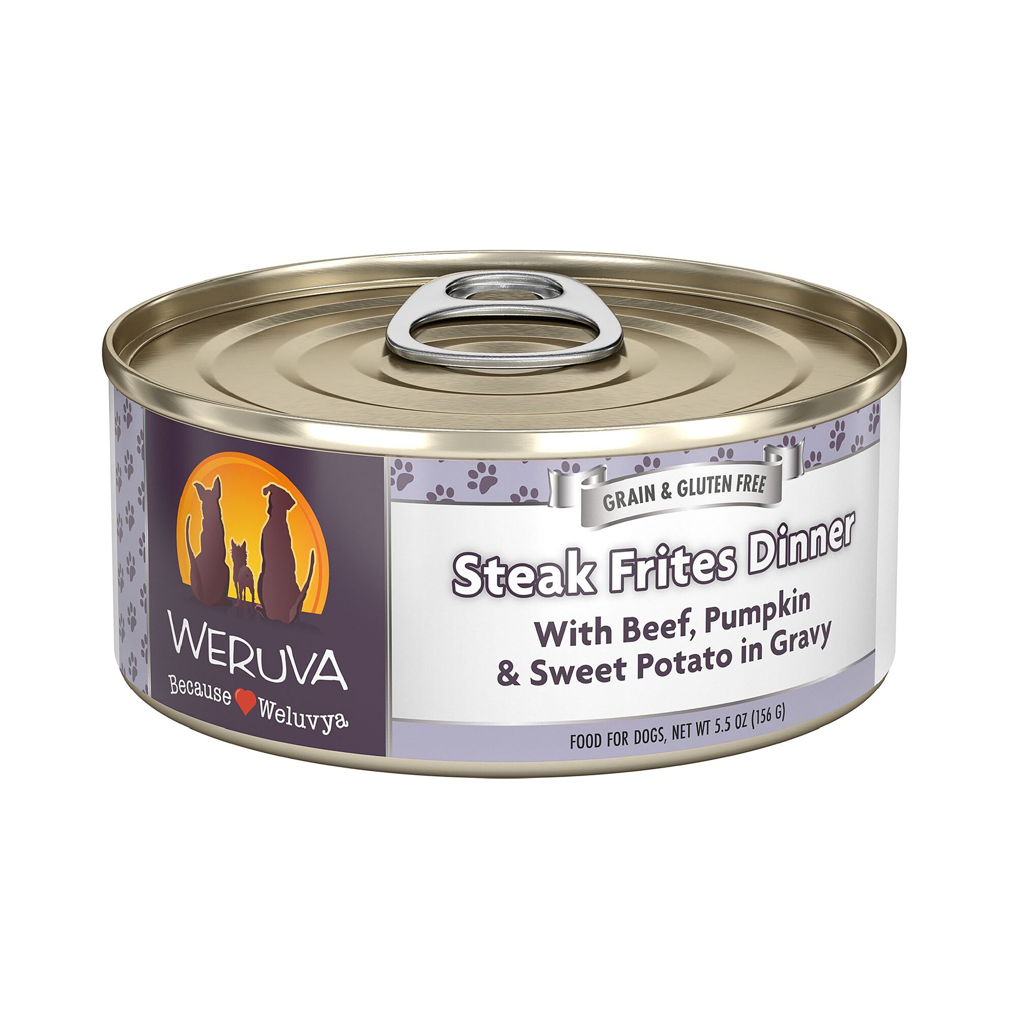 Weruva Dog Classic Adult Wet Dog Food - Grain Free, Shreds in Gravy, 5.5 oz, Beef Flavor | PetSmart
