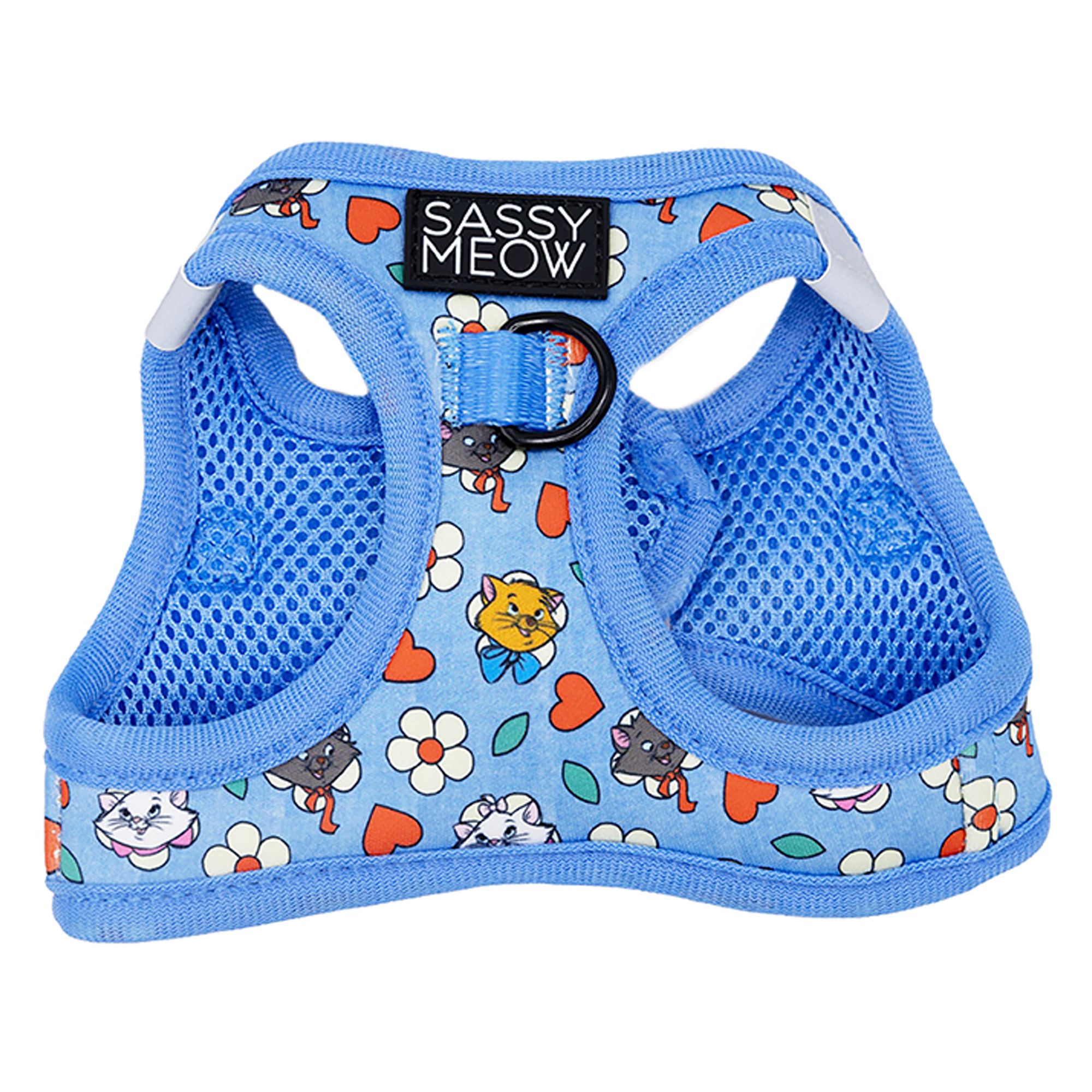 Sassy Meow Disney The Aristocats Blue Neoprene Step-In Cat Harness, size: Medium | PetSmart