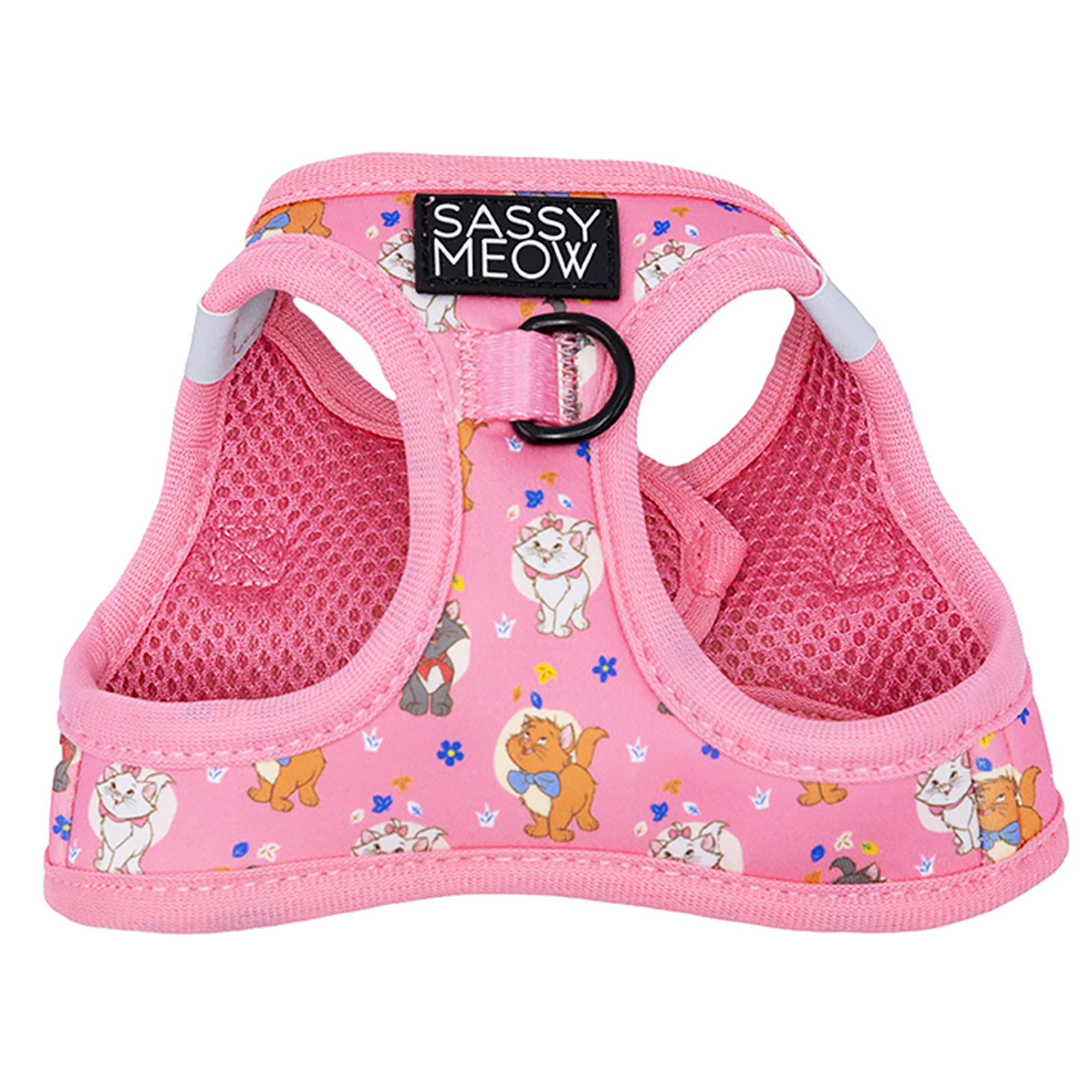 Sassy Meow Disney The Aristocats Pink Neoprene Step-In Cat Harness, size: XS | PetSmart