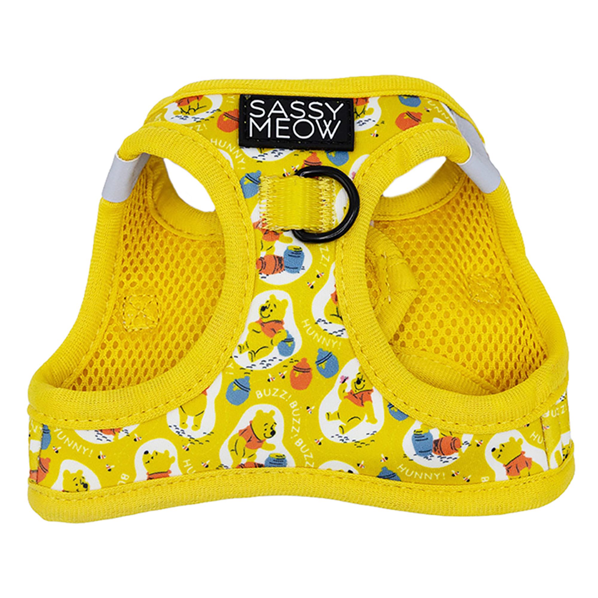 Sassy Meow Disney Winnie The Pooh Neoprene Step-In Cat Harness, size: XS | PetSmart
