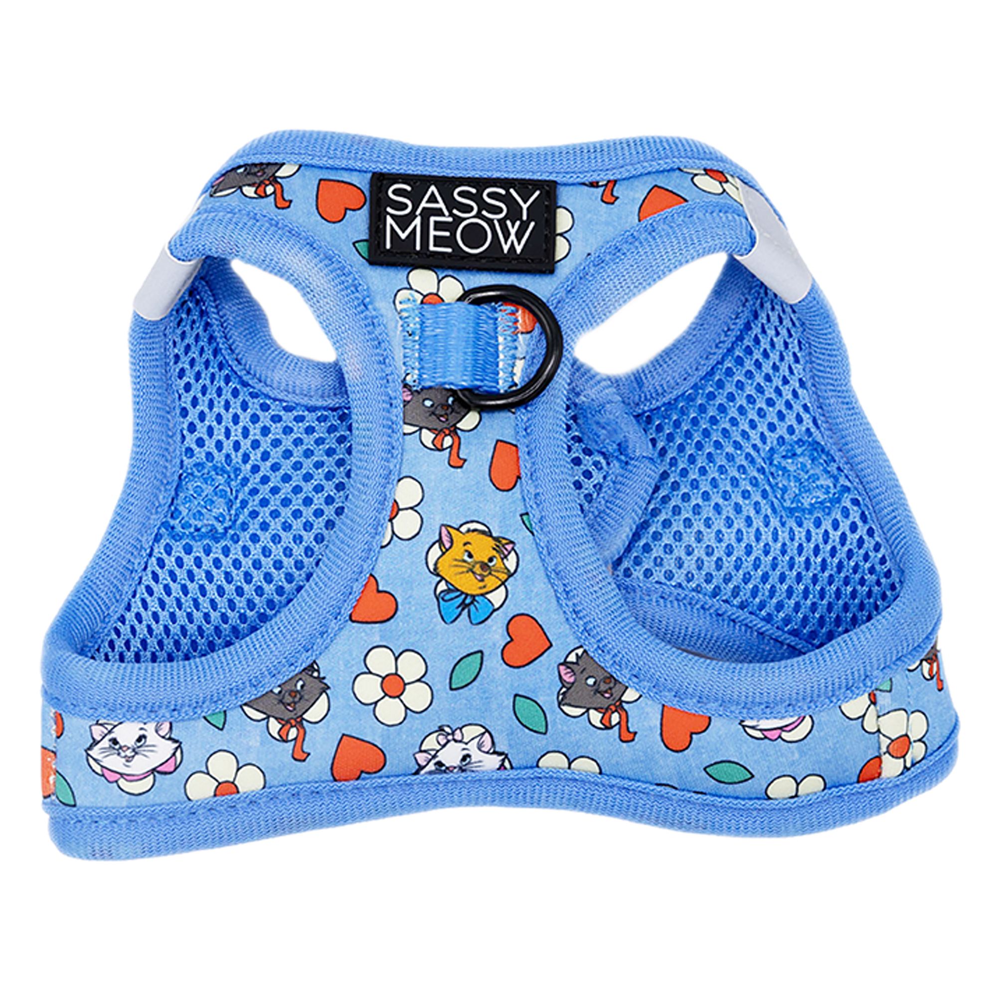Sassy Meow Disney The Aristocats Blue Neoprene Step-In Cat Harness, size: XS | PetSmart