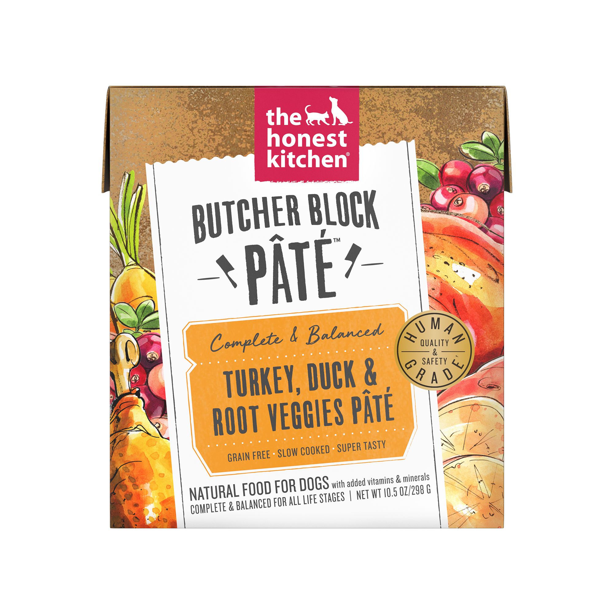 The Honest Kitchen Turkey, Duck and Root Veggies Pate All Life Stages Wet Dog Food - 10.5 oz | PetSmart