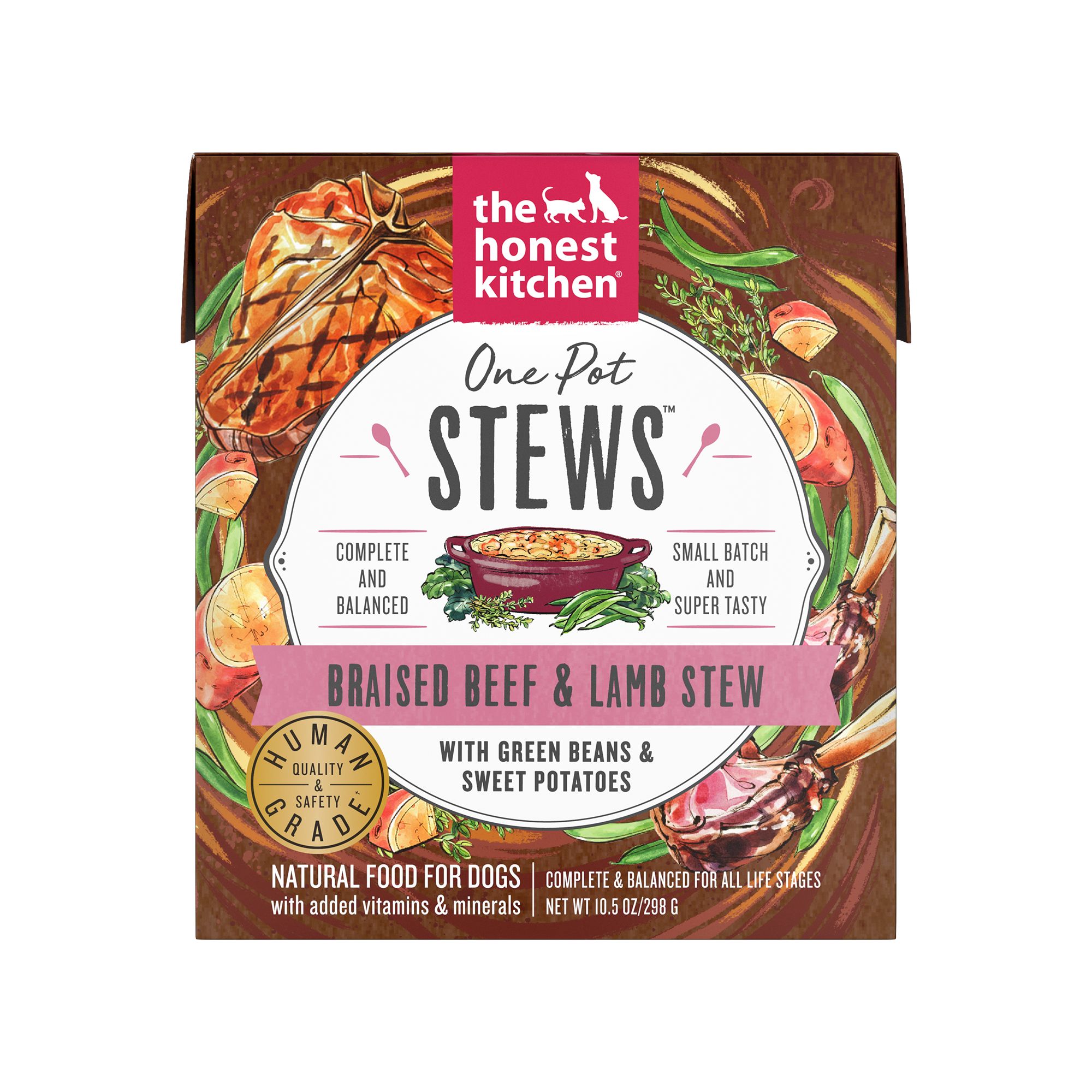 The Honest Kitchen Braised Beef and Lamb Stew All Life Stages Wet Dog Food - 10.5 oz | PetSmart