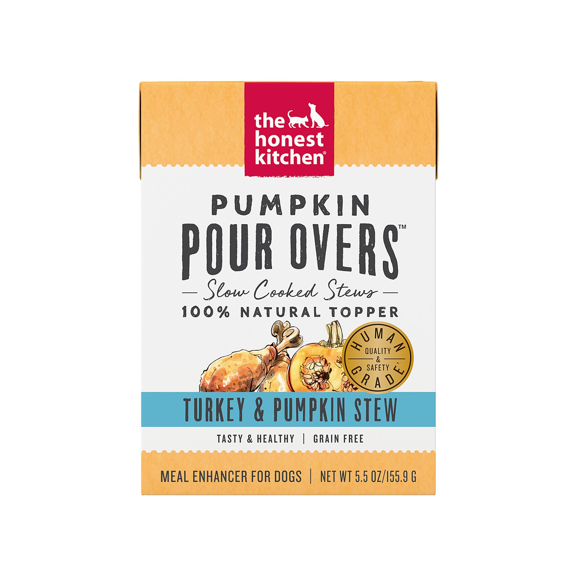 The Honest Kitchen Pumpkin Pour Overs All Life Stages Wet Dog Food Topper - Turkey and Pumpkin, size: 5.5 oz | PetSmart