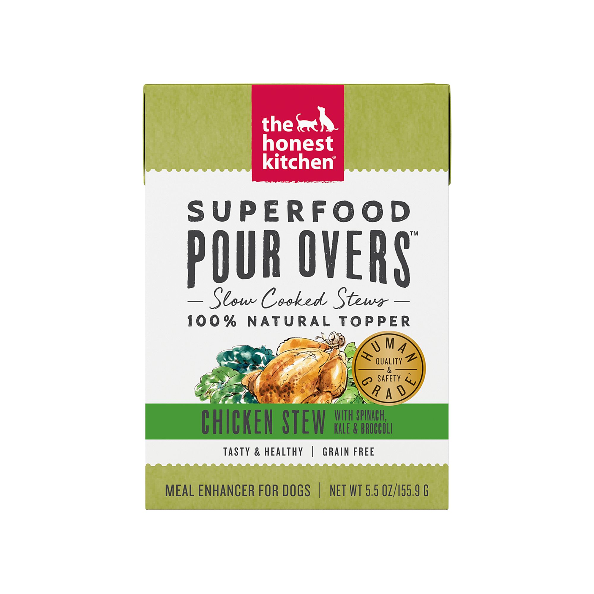 The Honest Kitchen Superfood Pour Overs All Life Stages Wet Dog Food Topper - Chicken Stew, size: 5.5 oz | PetSmart