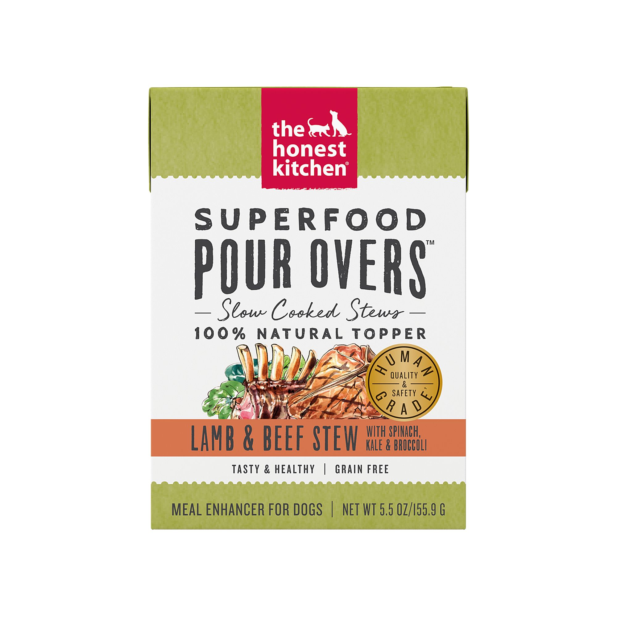 The Honest Kitchen Superfood Pour Overs All Life Stages Wet Dog Food Topper - Lamb and Beef Stew, size: 5.5 oz | PetSmart