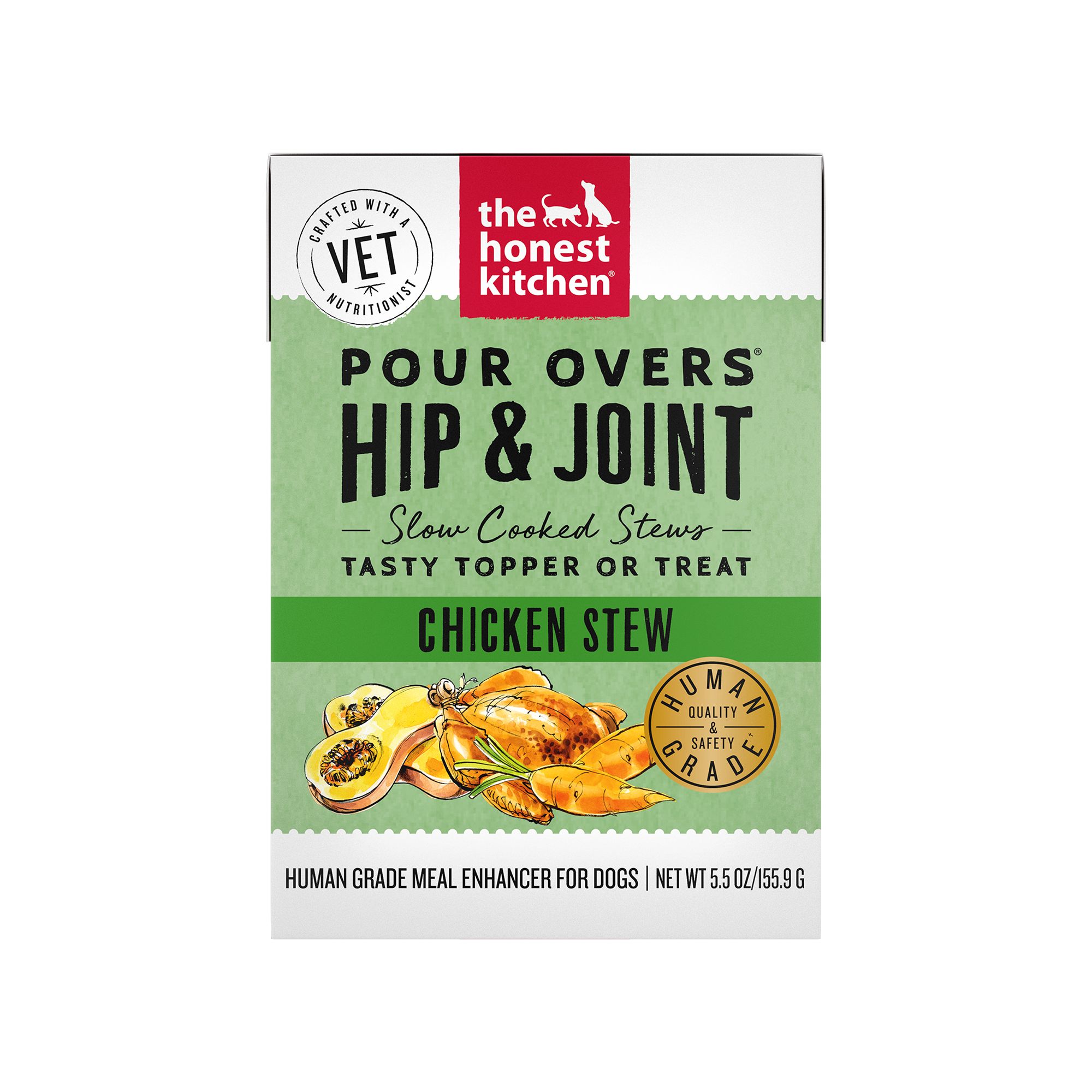 The Honest Kitchen Pour Overs Hip and Joint All Life Stages Wet Dog Food Topper - Chicken Stew, size: 5.5 oz | PetSmart