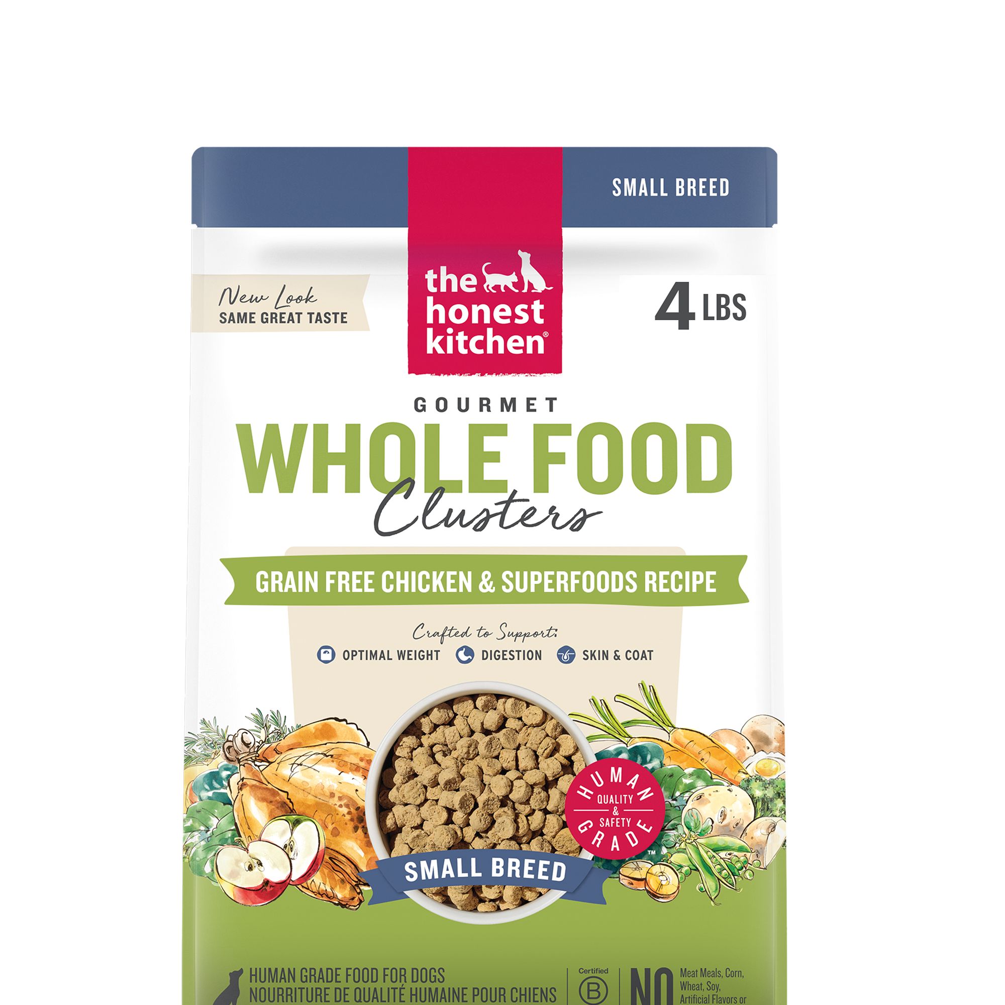 The Honest Kitchen Grain Free Clusters Small Breed Adult Dog Dry Food - Chicken, size: 4 lbs | PetSmart