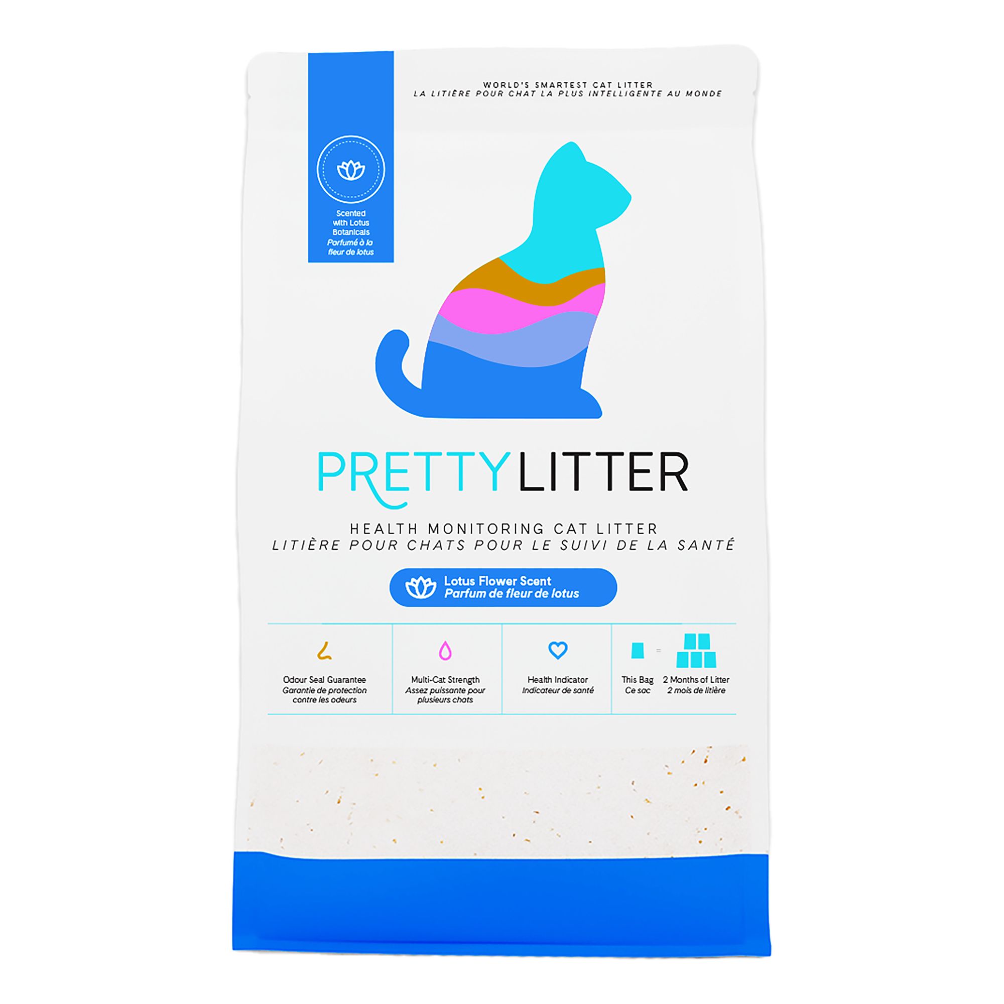 Pretty Litter Health Monitoring Cat Litter - Lotus Flower Scent, 8 lb, size: 8 lbs | PetSmart