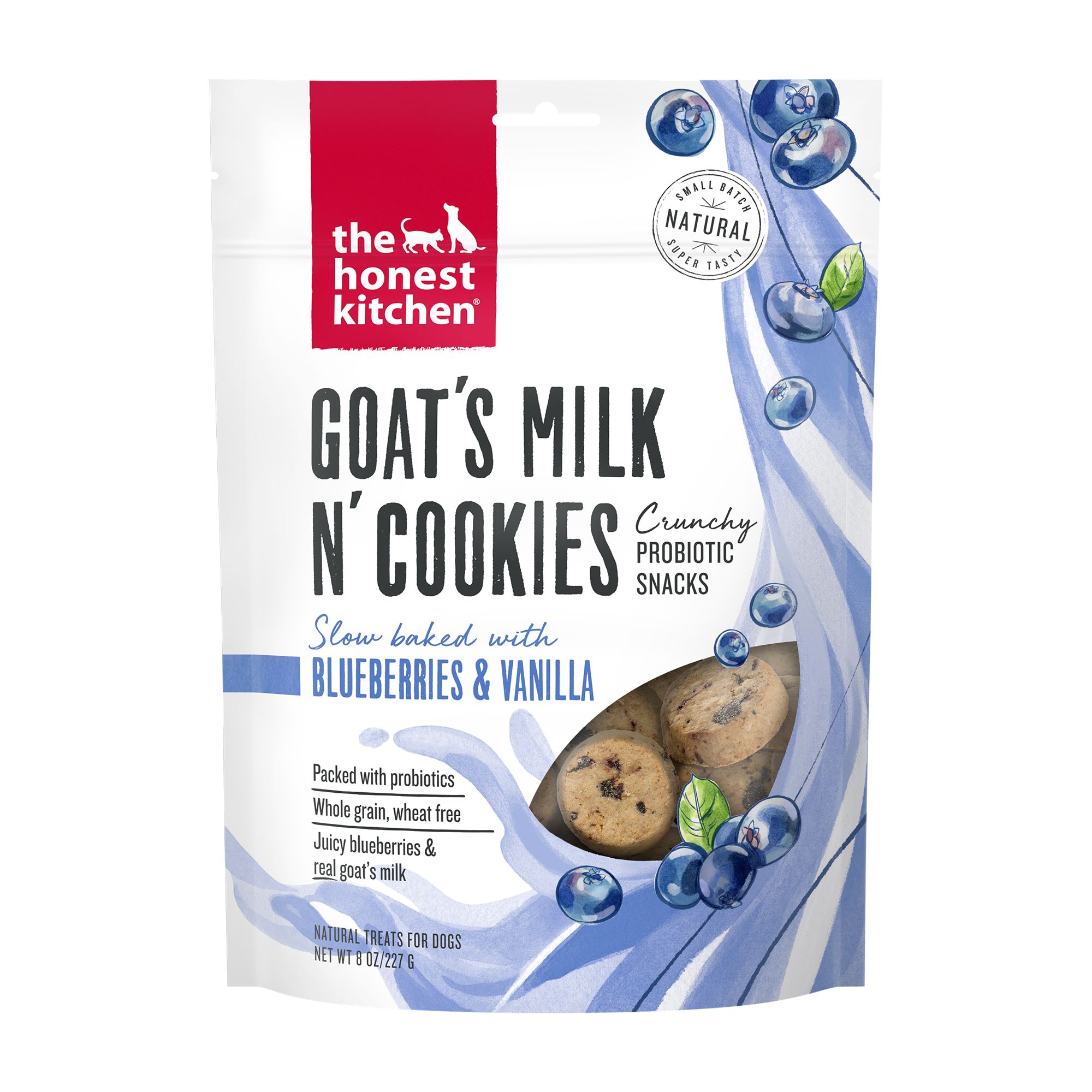 The Honest Kitchen Goats Milk N' Cookies Treats Dog Treats 8 OZ, Blueberry Flavor | PetSmart