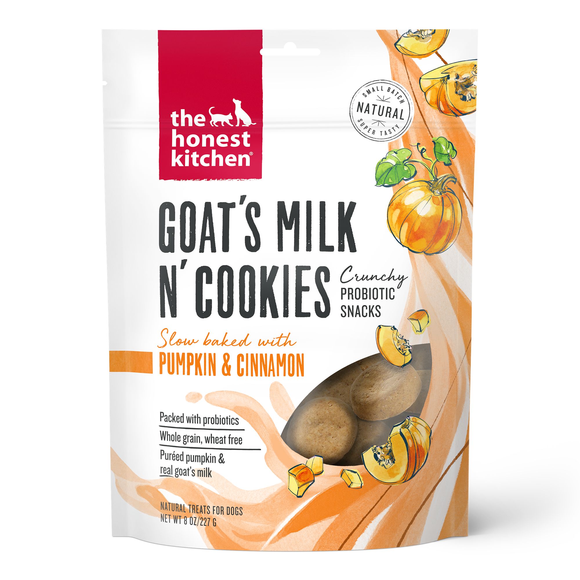 The Honest Kitchen Goats Milk N' Cookies Treats Dog Treats 8 OZ, Pumpkin Flavor | PetSmart