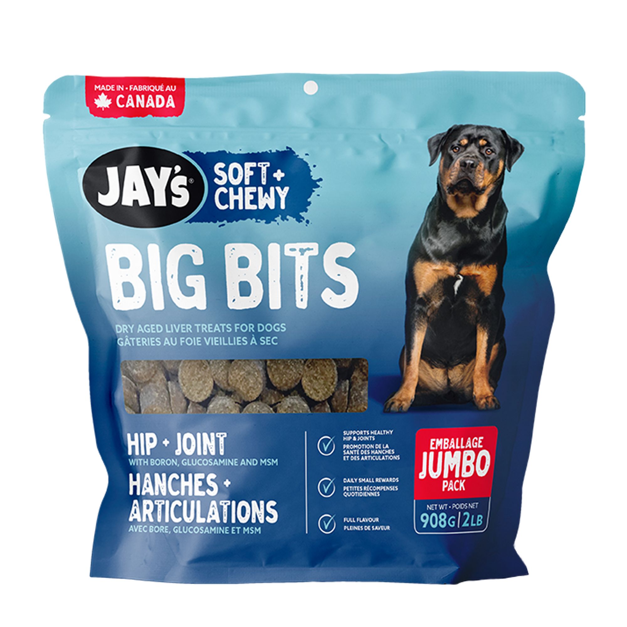 JAY'S Tid Bits Dog Treats - Pork Liver, Hip and Joint, size: 908 g | PetSmart