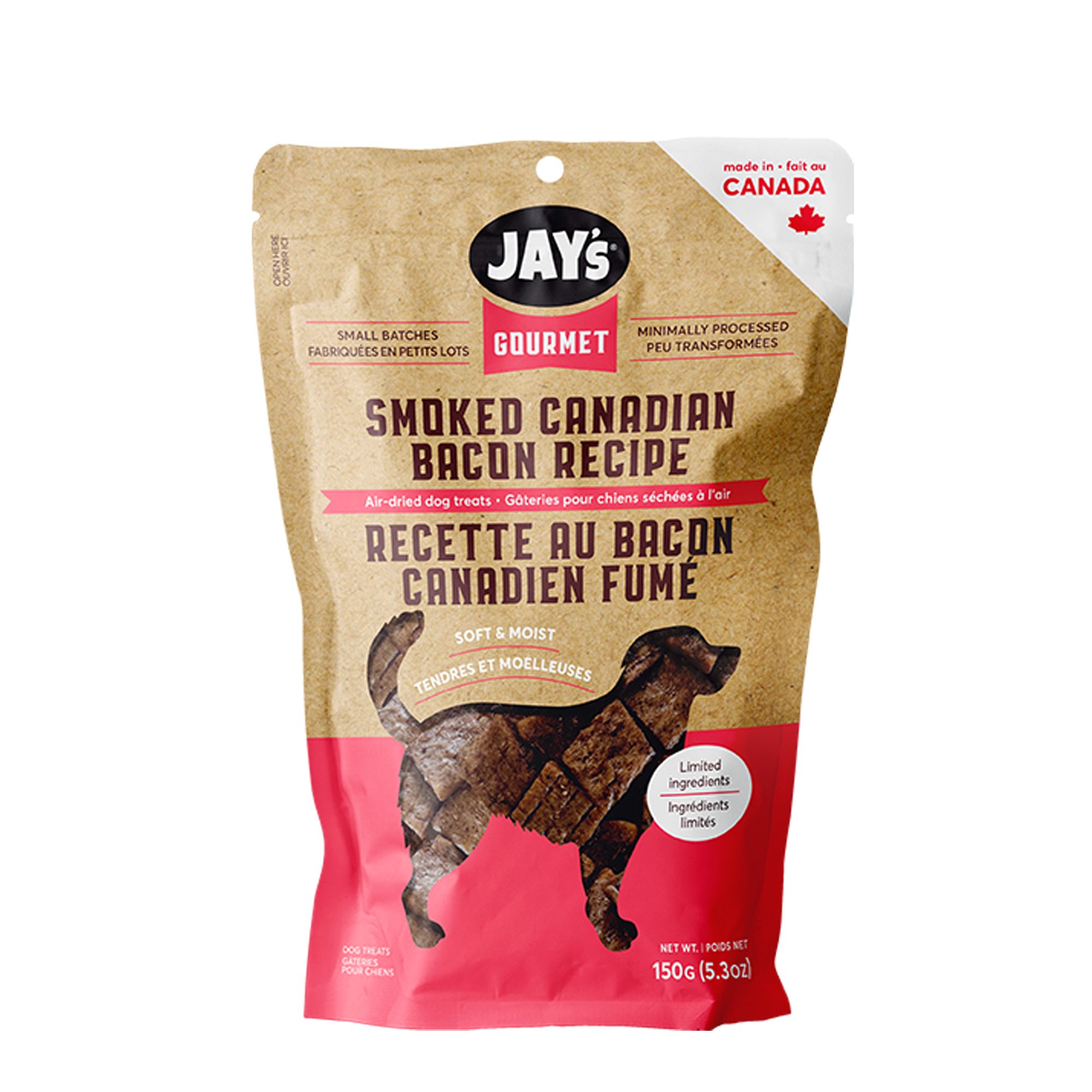 JAY'S GOURMET Dog Treats - Smoked Canadian Bacon, Smoked Bacon Flavor | PetSmart