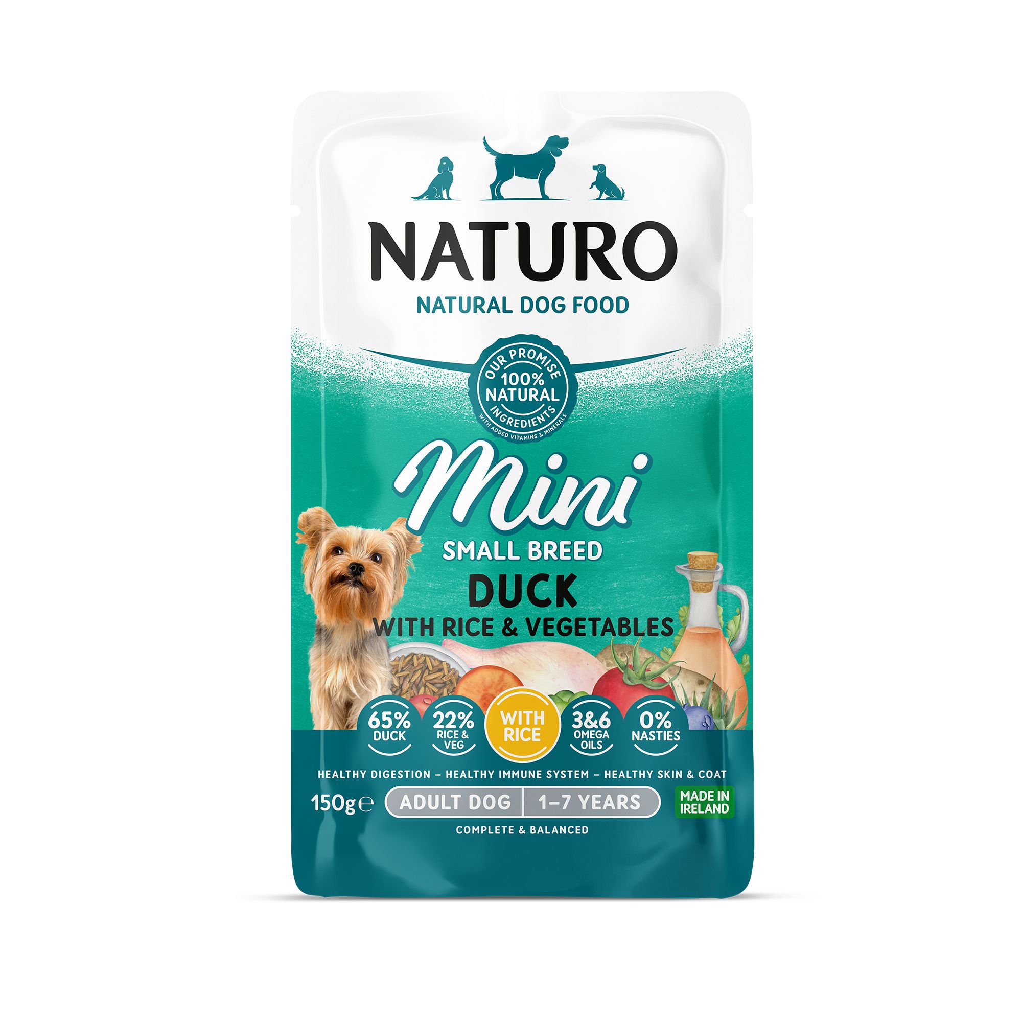 Naturo Adult Mini Dog Wet Food, Duck Flavor | PetSmart