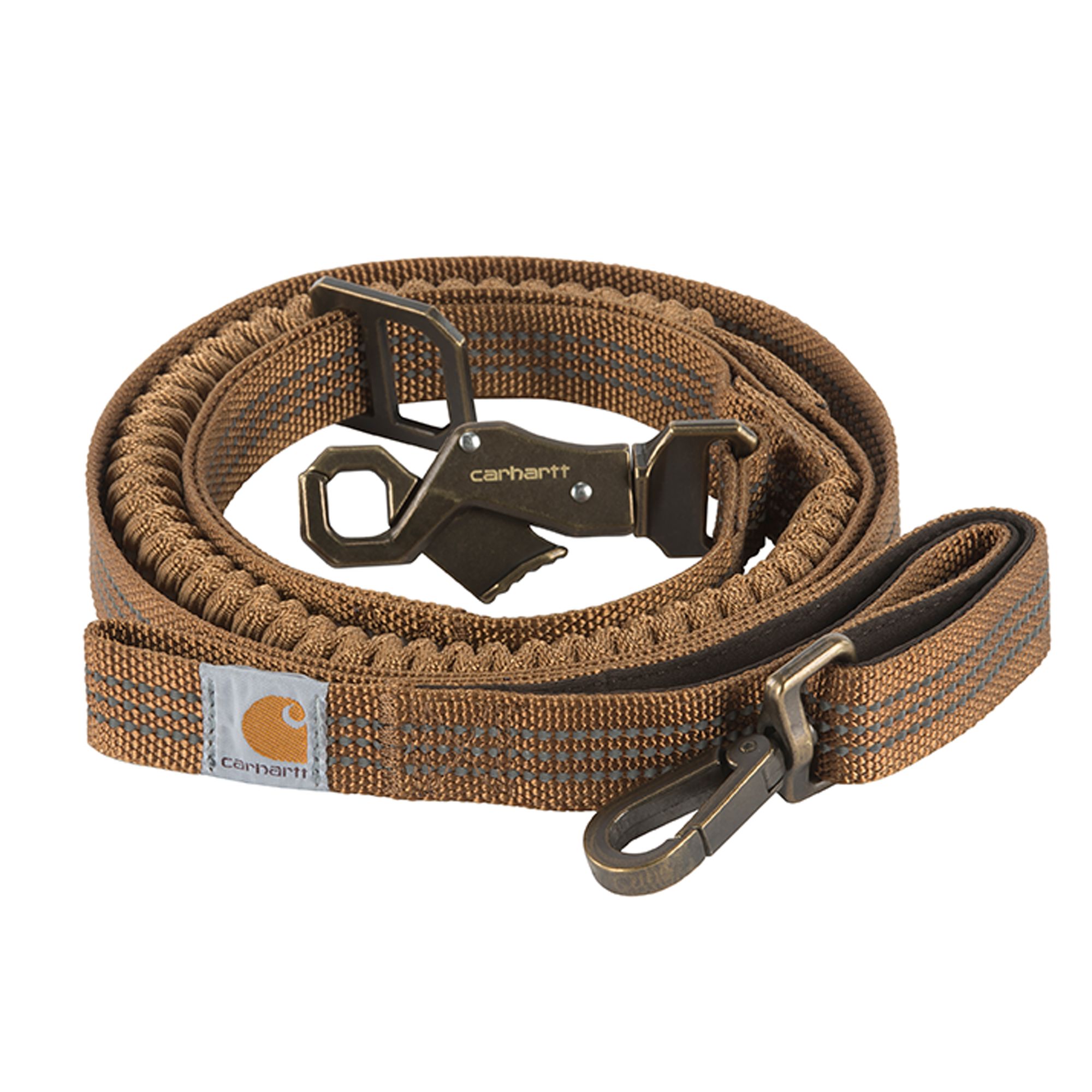 Carhartt Shock Absorbing Dog Leash Carhartt OS, Reflect Details for Low Light Visable, Color Varies in Brown | PetSmart