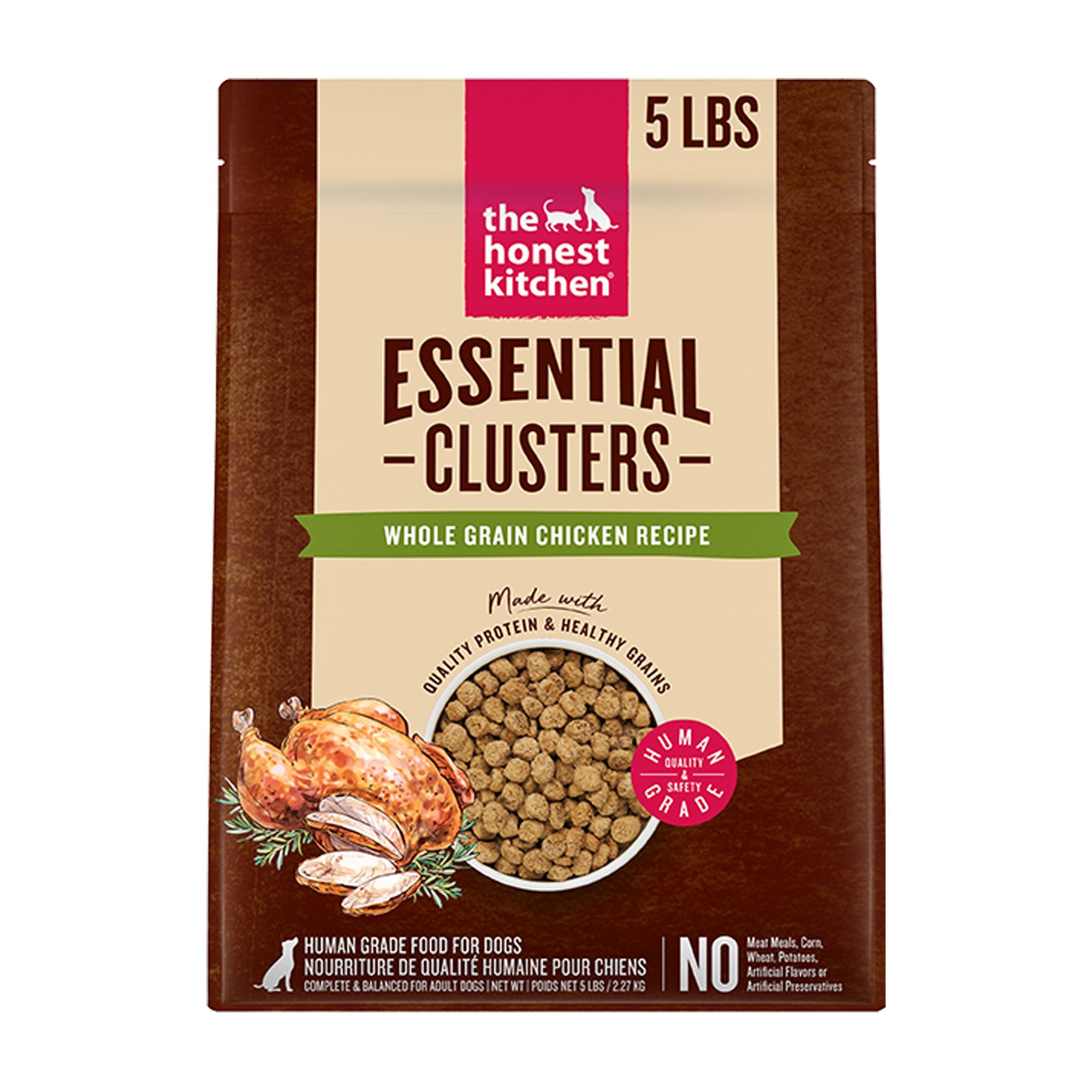 The Honest Kitchen Essential Clusters Adult Dry Dog Food - Chicken, size: 5 lbs | PetSmart