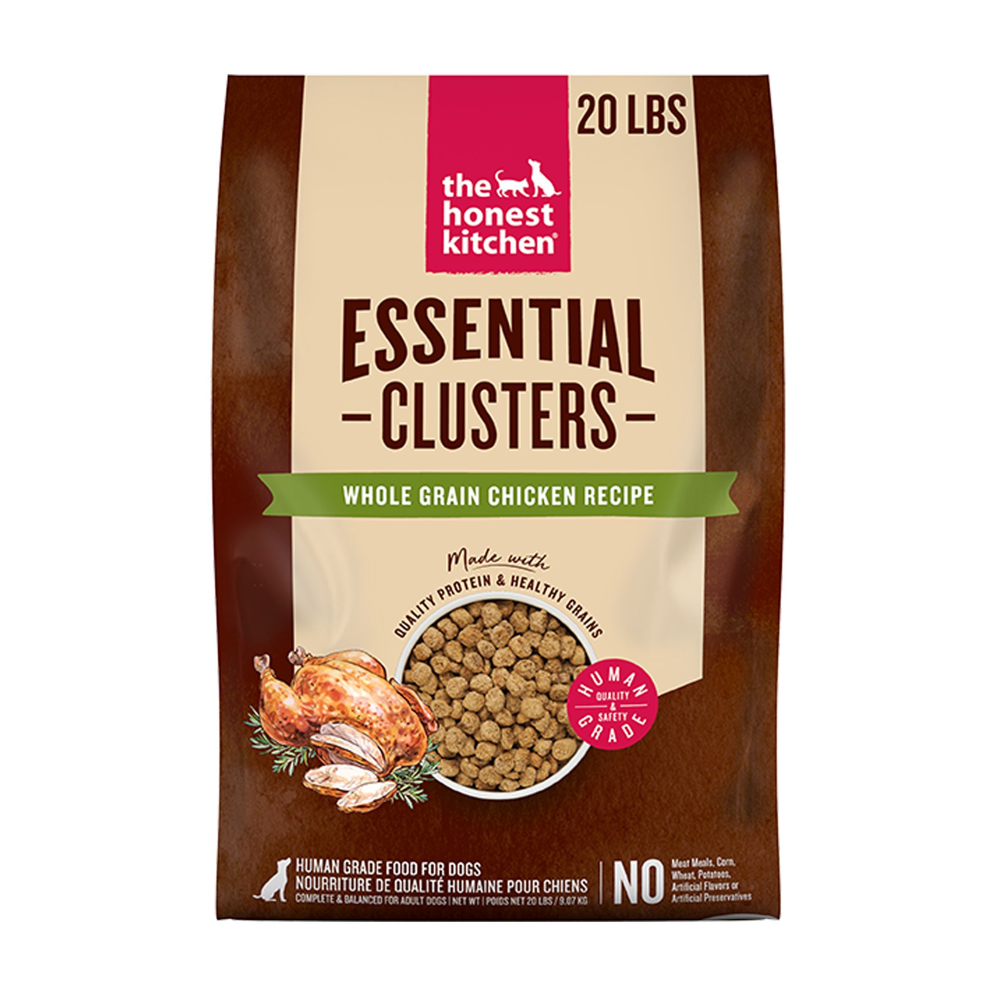 The Honest Kitchen Essential Clusters Adult Dry Dog Food - Chicken, size: 20 lbs | PetSmart