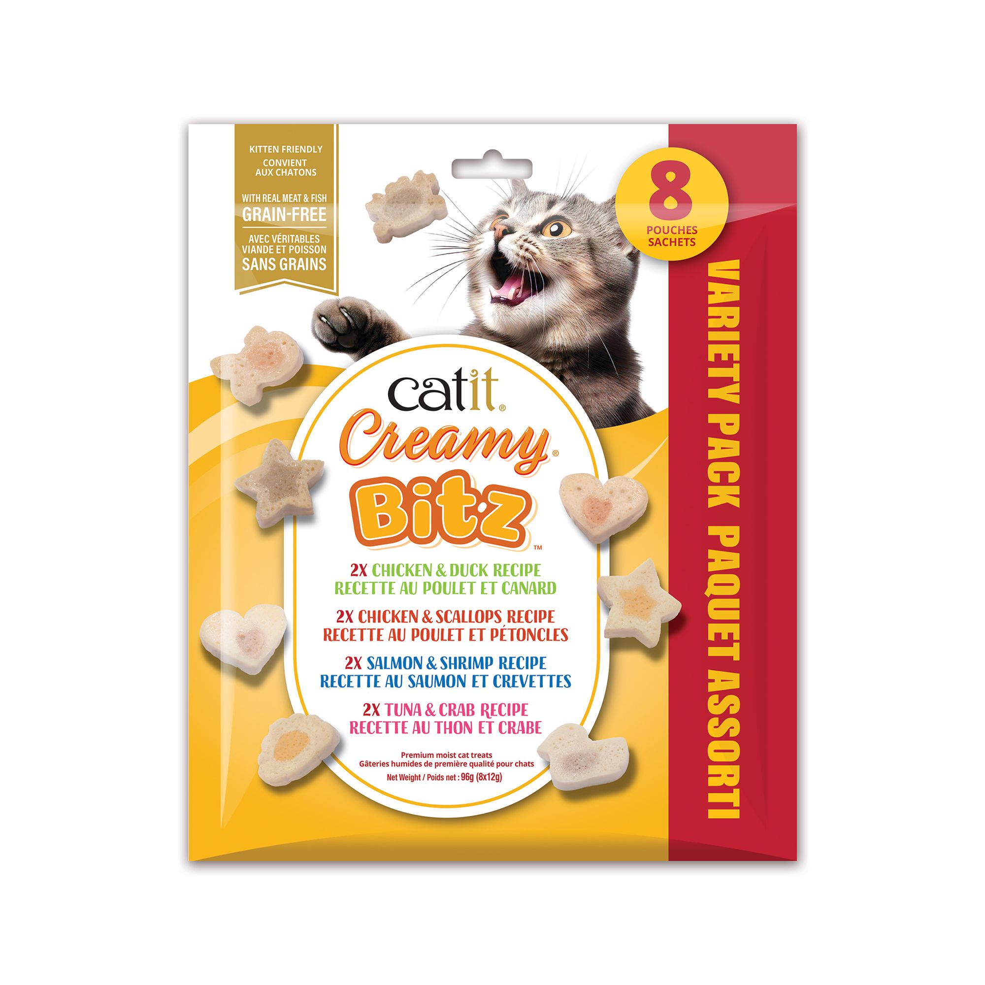 Catit Creamy Bitz Cat Treat Multipack, 8pk, size: 96 g | PetSmart