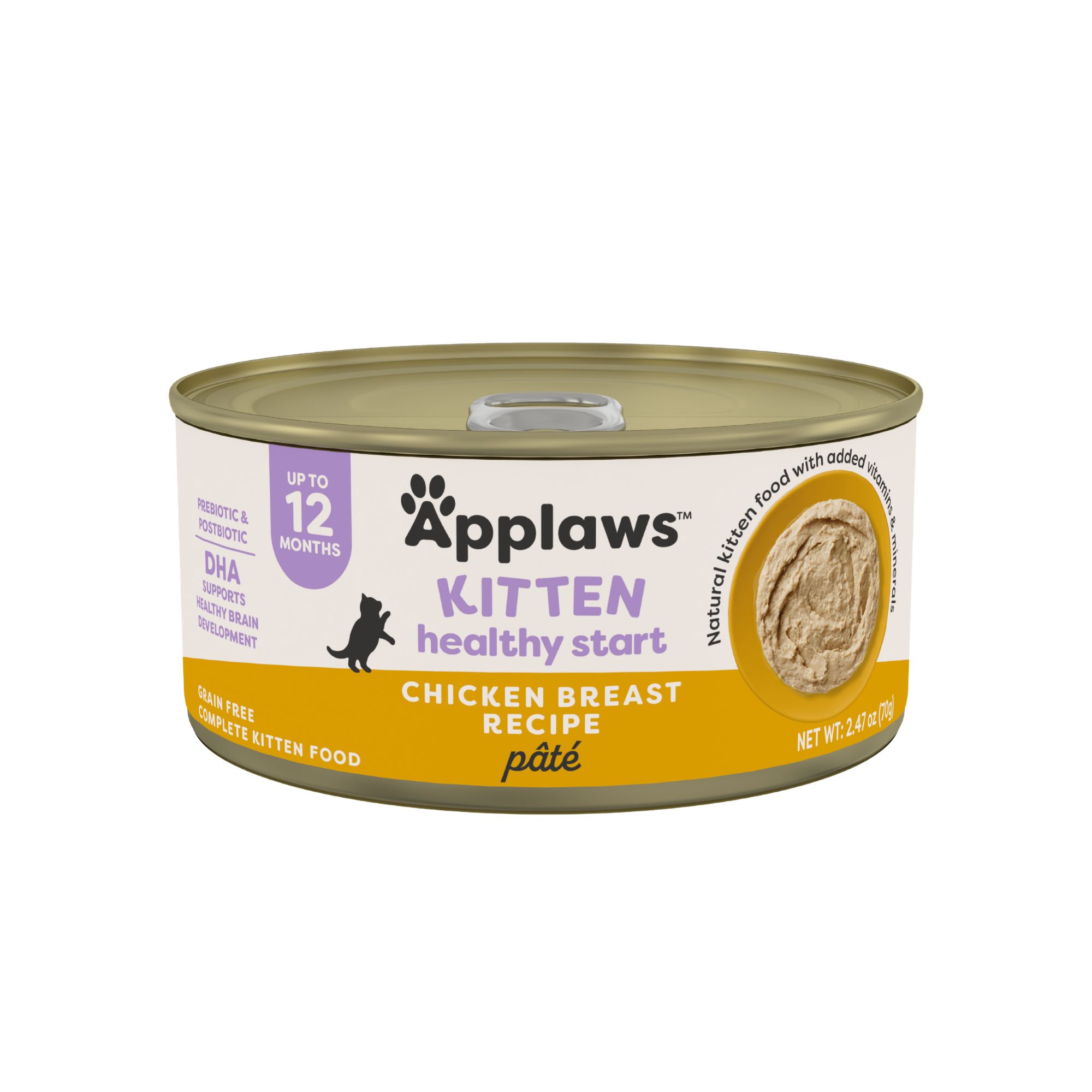 Applaws Kitten Healthy Start Cat Wet Food - Grain Free, Pate, 2.47 Oz, Chicken Flavor | PetSmart