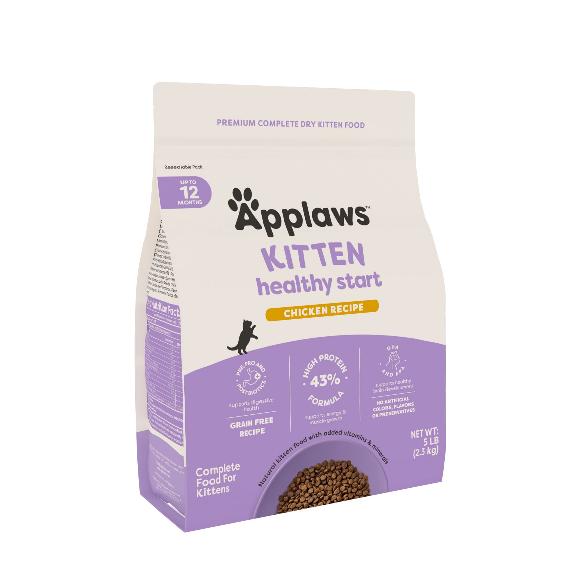 Applaws Kitten Healthy Start Dry Food - Grain Free, Chicken Recipe, size: 5 lbs | PetSmart